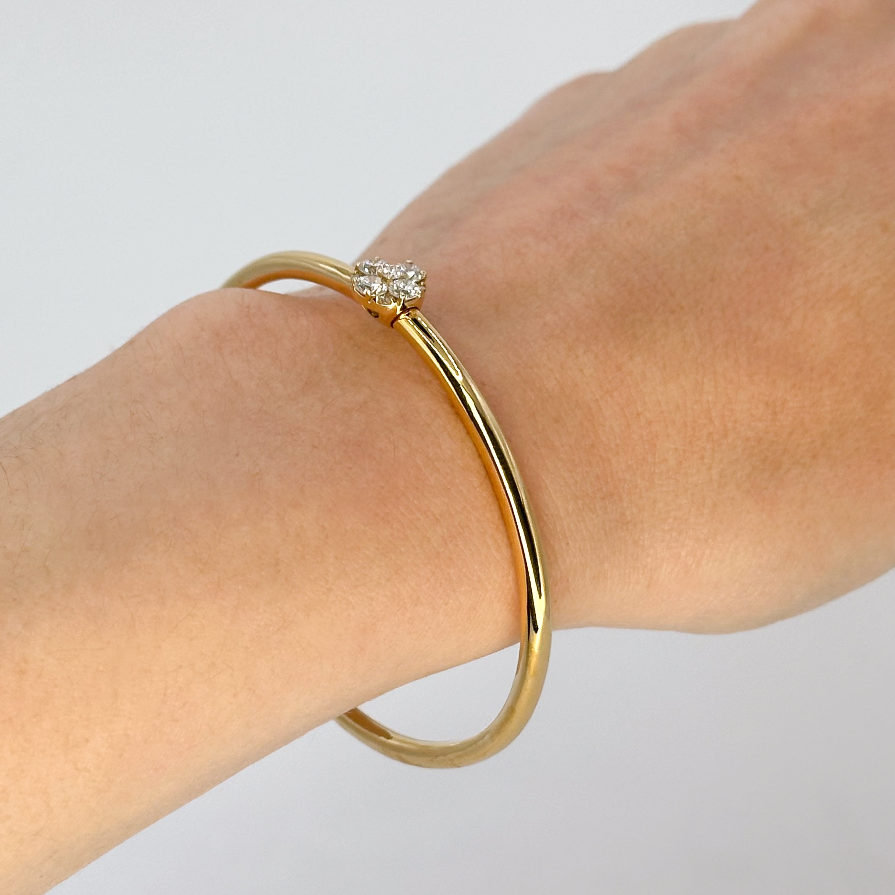 Yellow Gold Bracelet with Diamonds