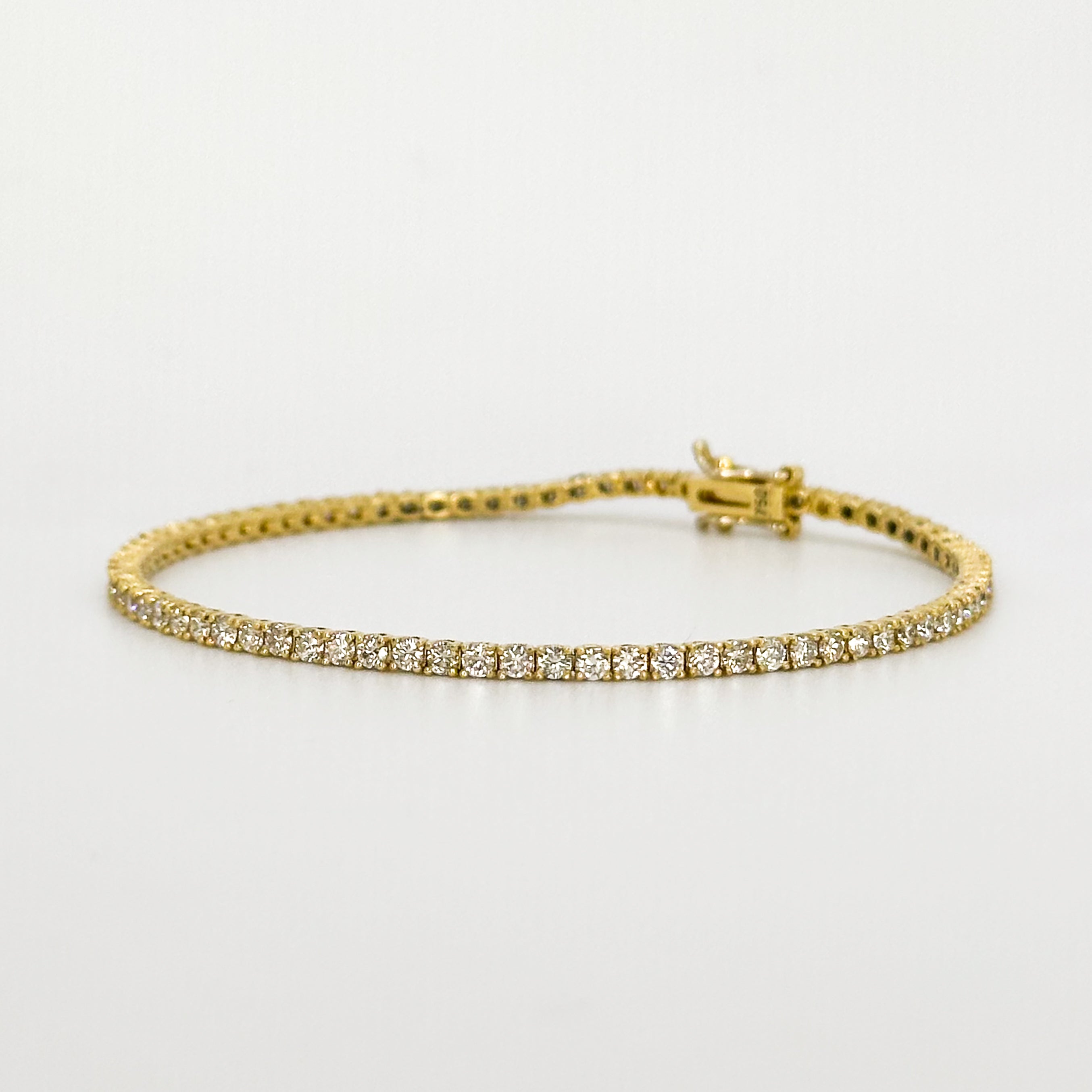 3.01ct Diamond Tennis Bracelet in Yellow Gold