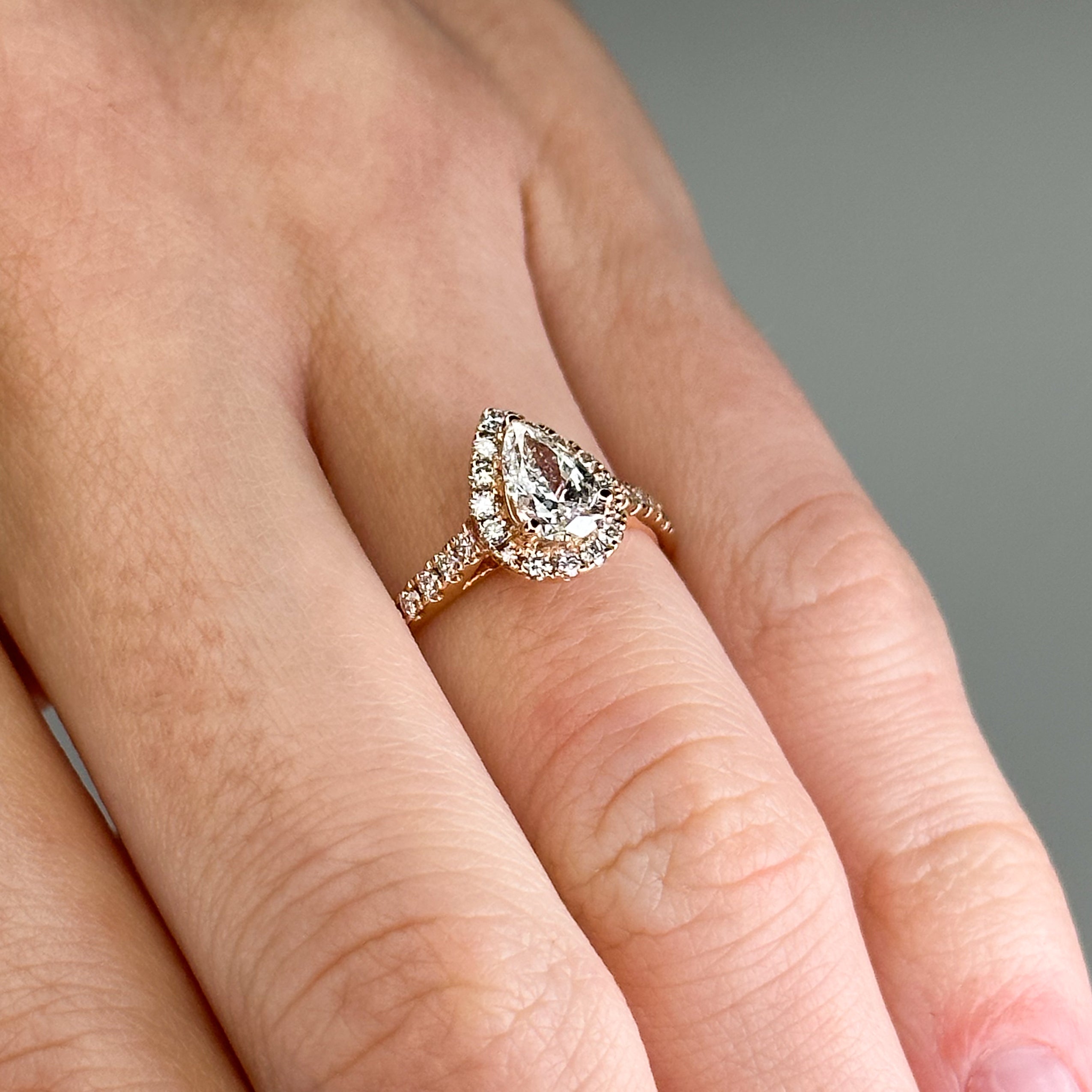 0.60ct Pear Shape Diamond Ring