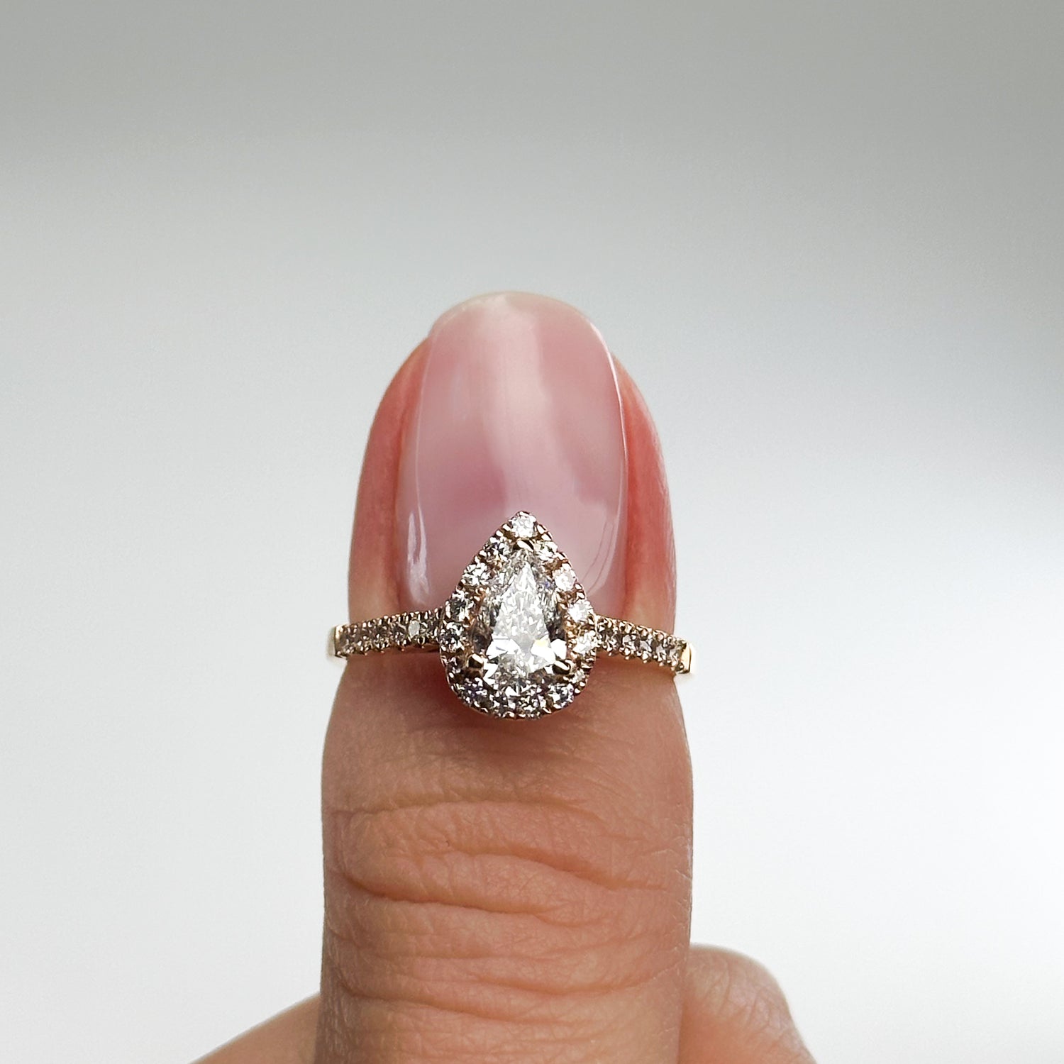 0.60ct Pear Shape Diamond Ring