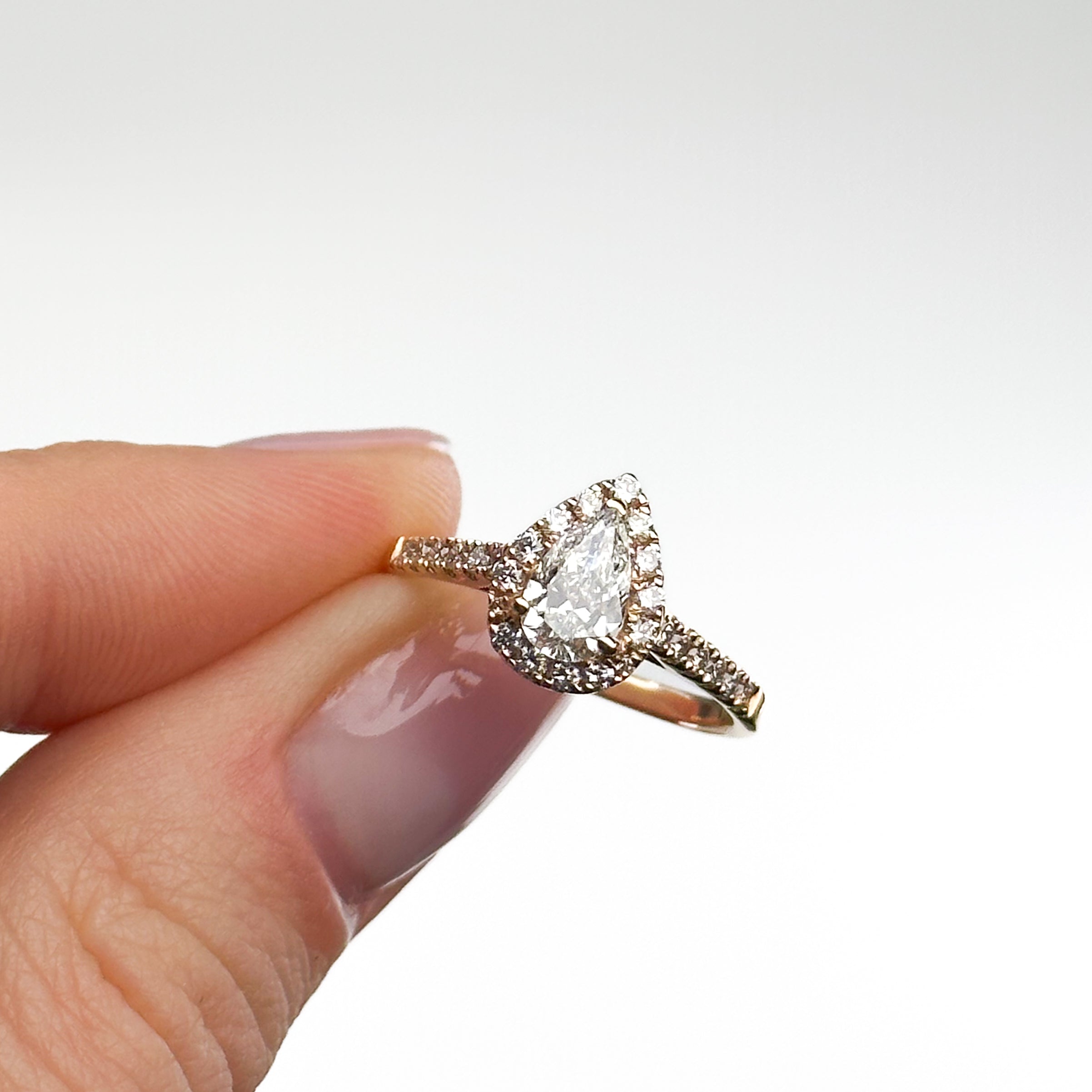 0.60ct Pear Shape Diamond Ring