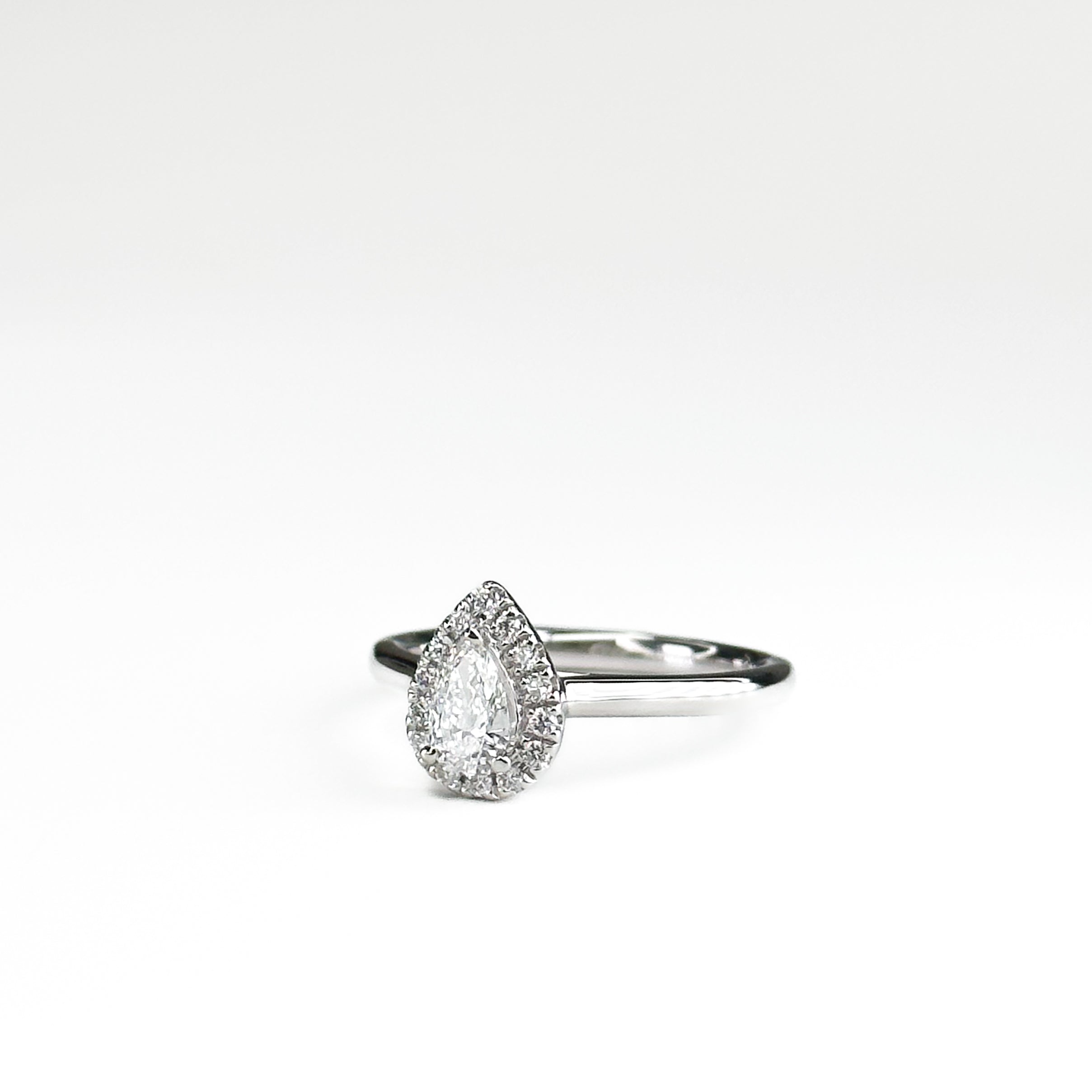 0.31ct Pear Shape Diamond Ring