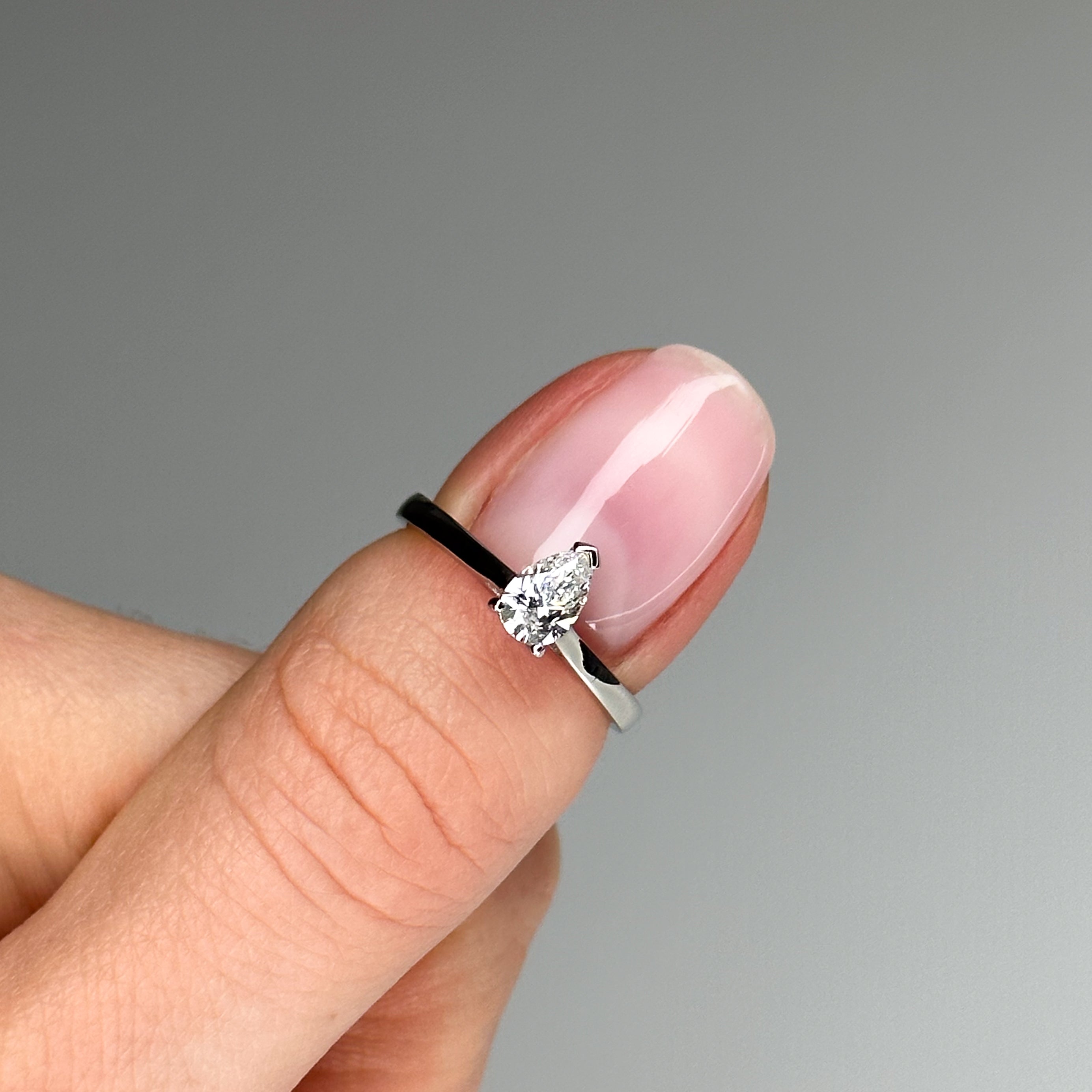 0.40ct Pear Shape Diamond Ring