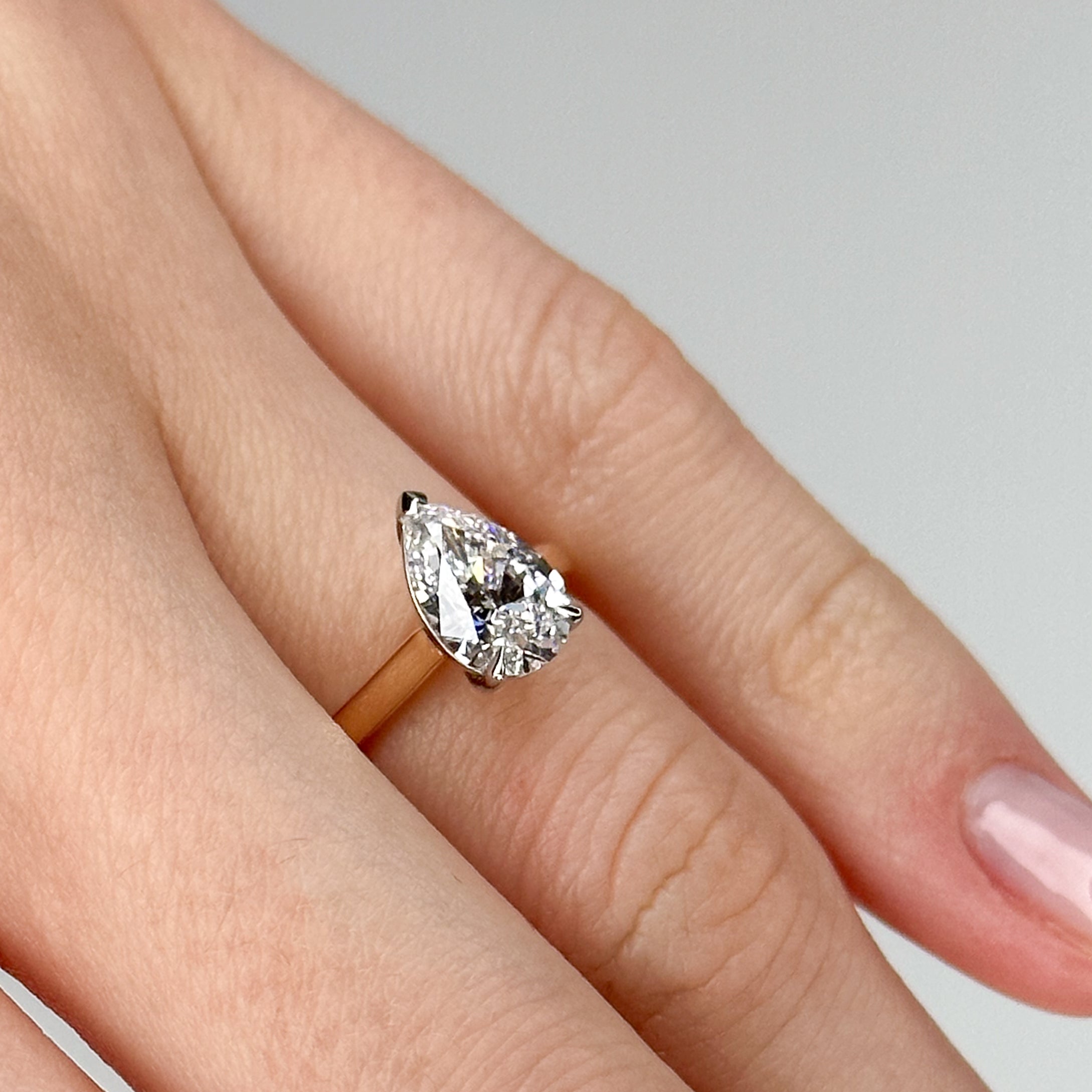 1.50ct Pear Shape Diamond Ring