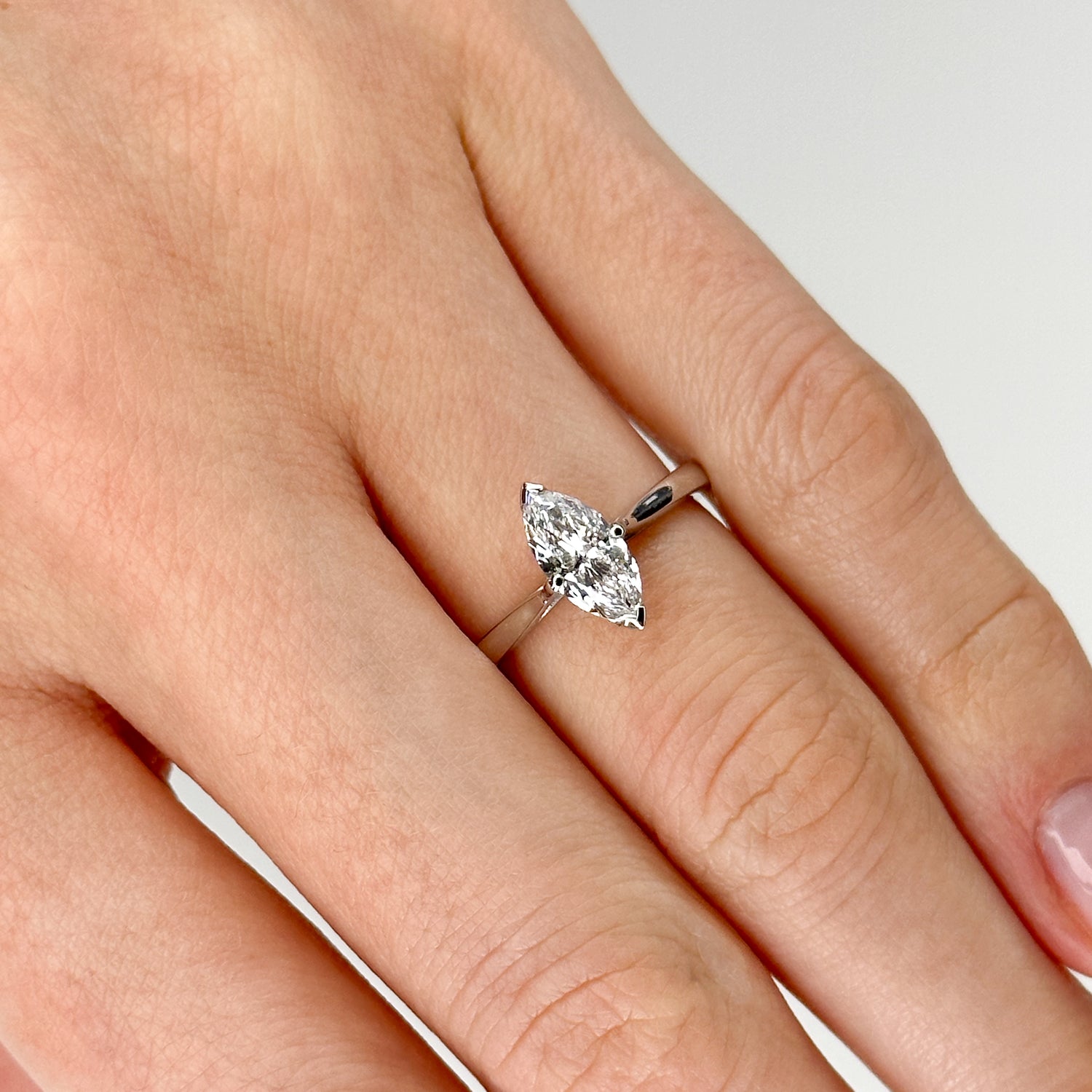 0.80ct Marquise Cut Diamond Ring