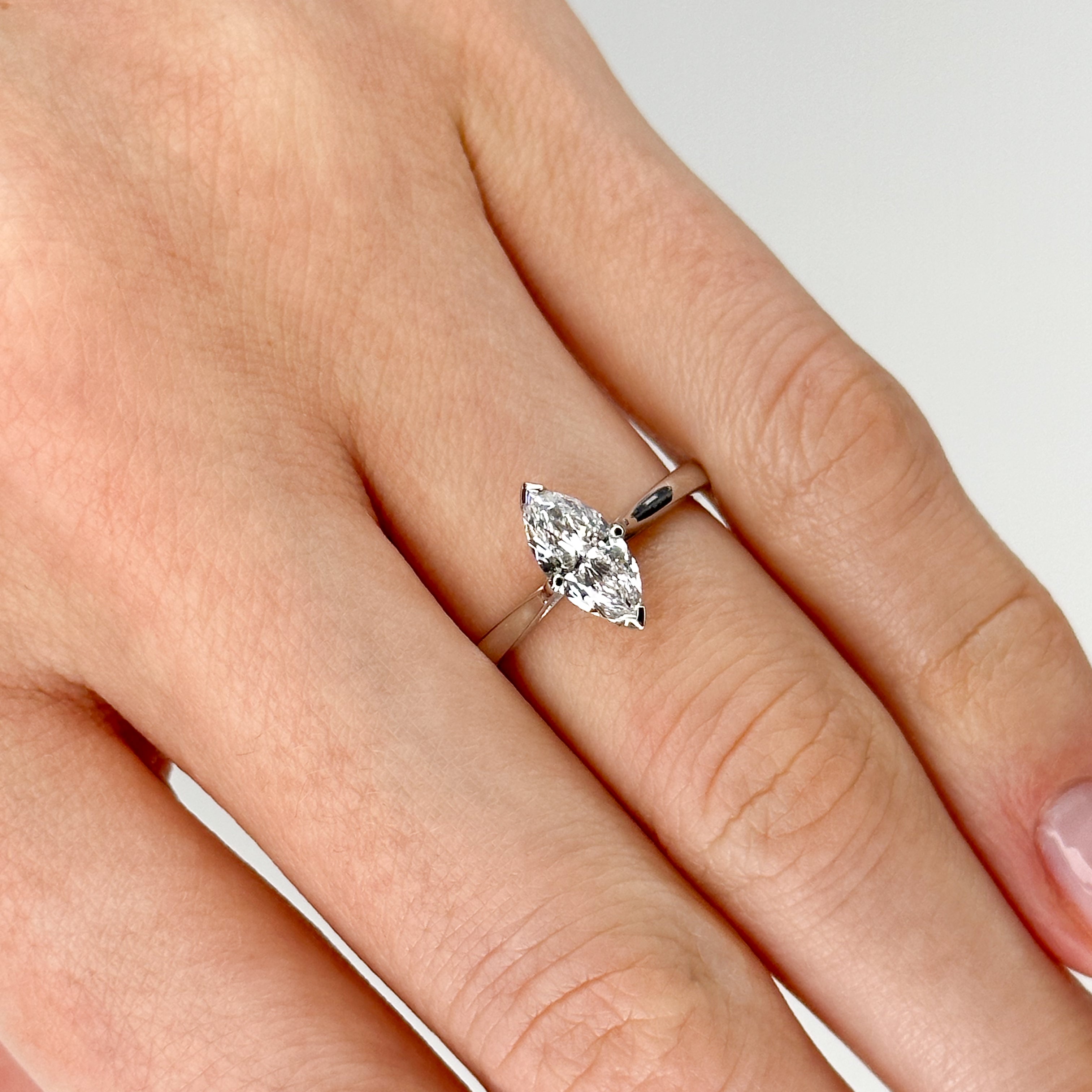 0.80ct Marquise Cut Diamond Ring