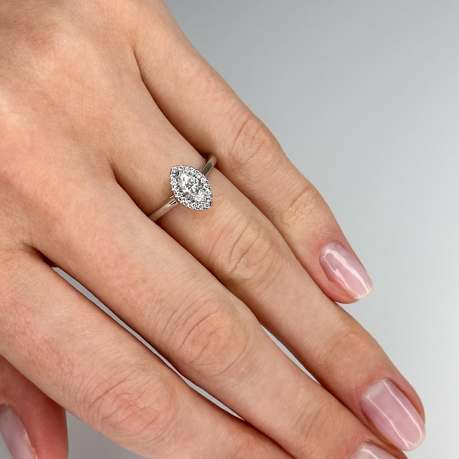 0.33ct Marquise Cut Diamond Ring