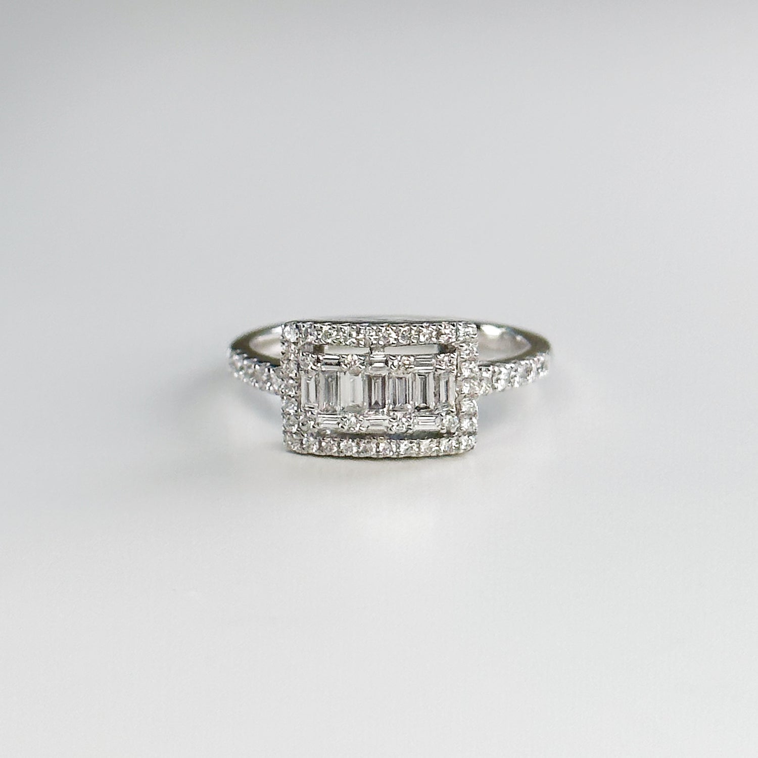 0.48ct Diamond Cluster Ring in Platinum