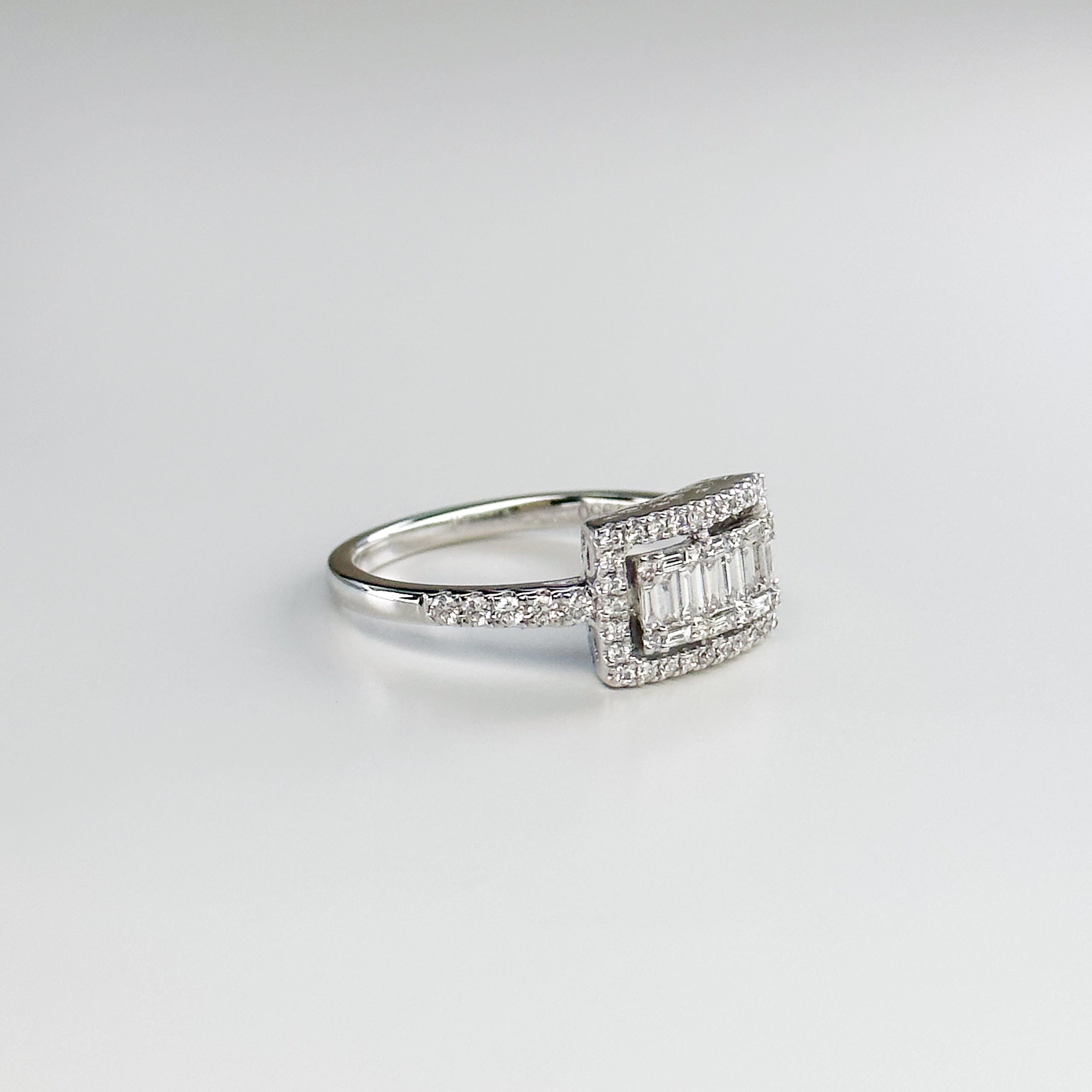 0.48ct Diamond Cluster Ring in Platinum