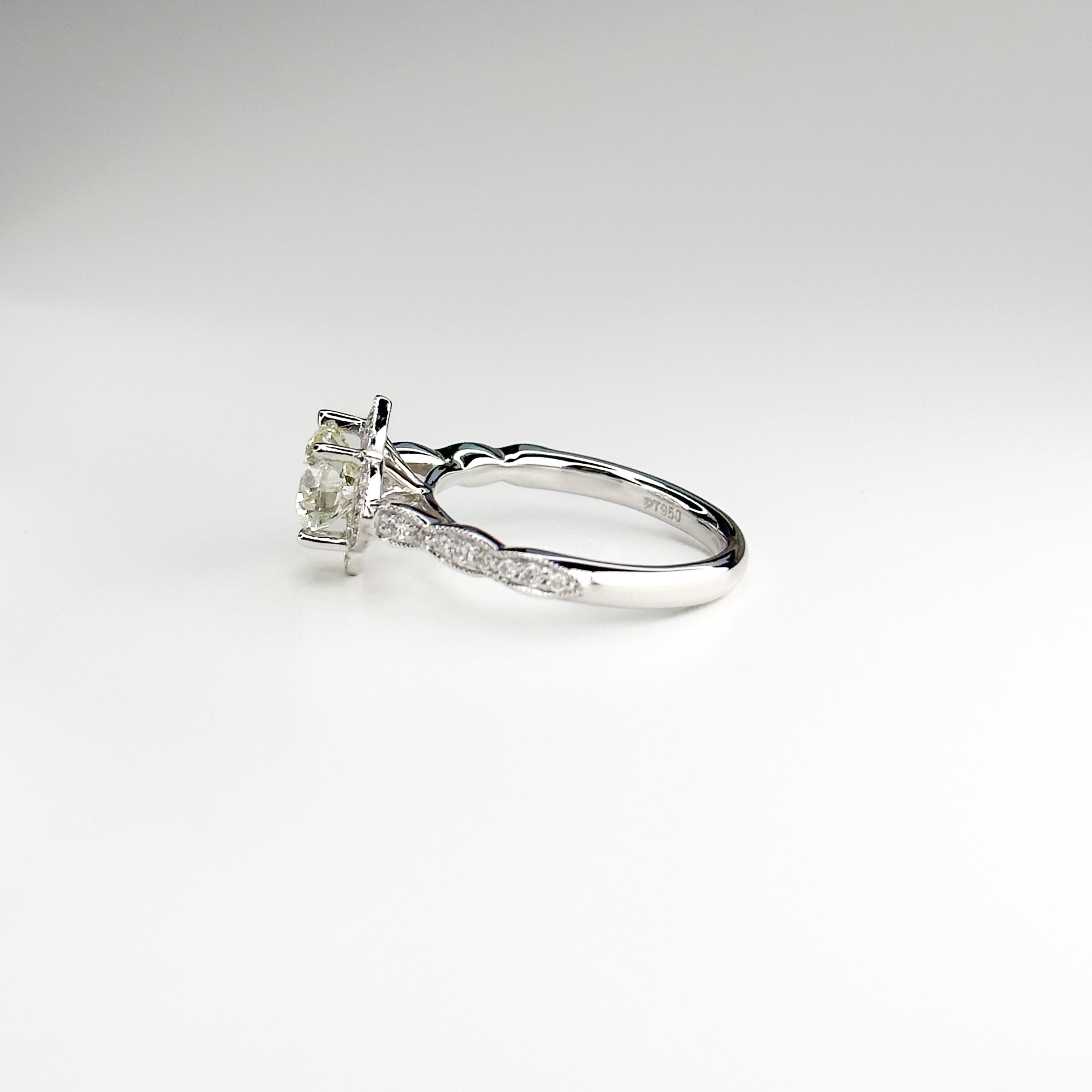 1.20ct Round Cut Diamond Platinum Ring