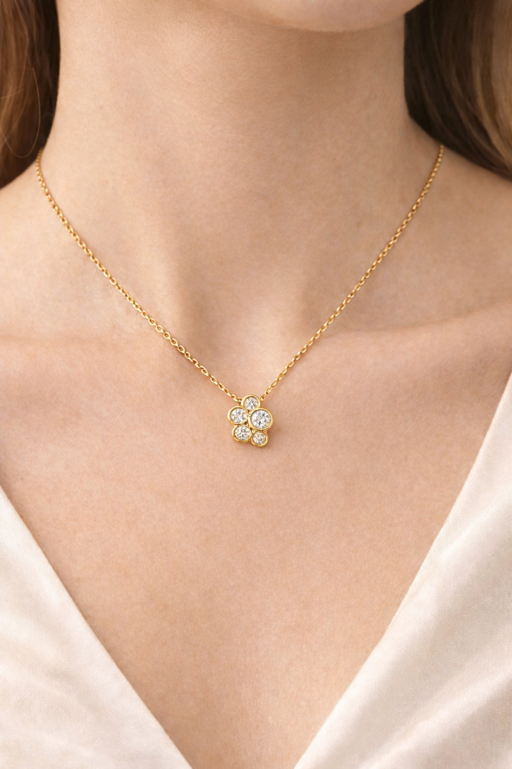 Bubble Diamond Pendant