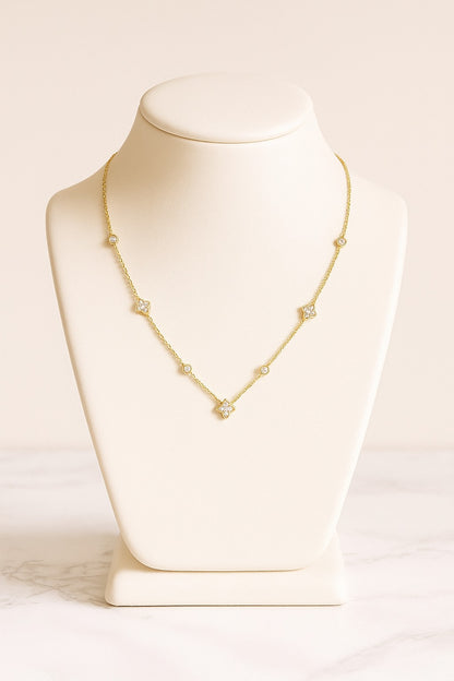 Starlit Elegant Diamond Necklace