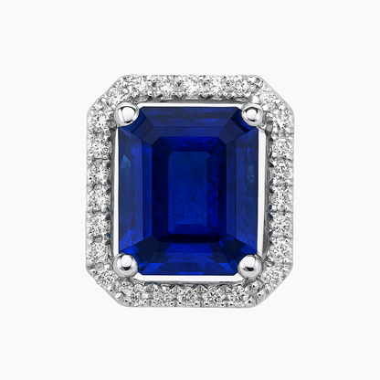 3ct Sapphire &amp; Diamond Studs