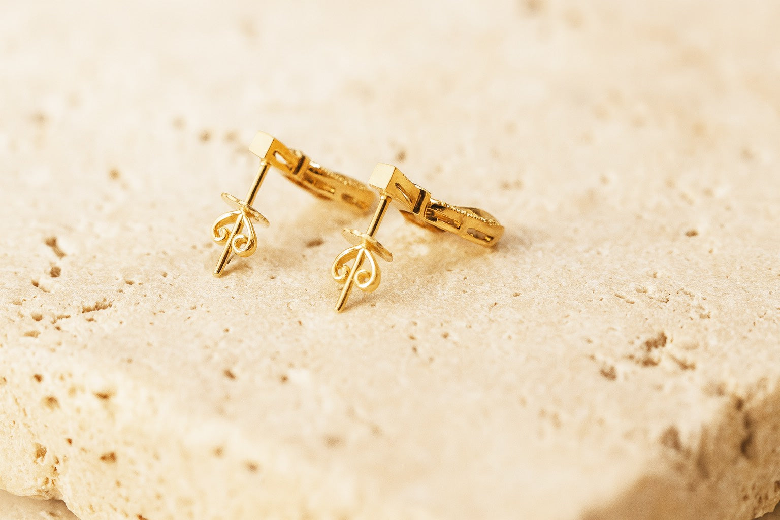 Diamond-Embellished Drop Earrings