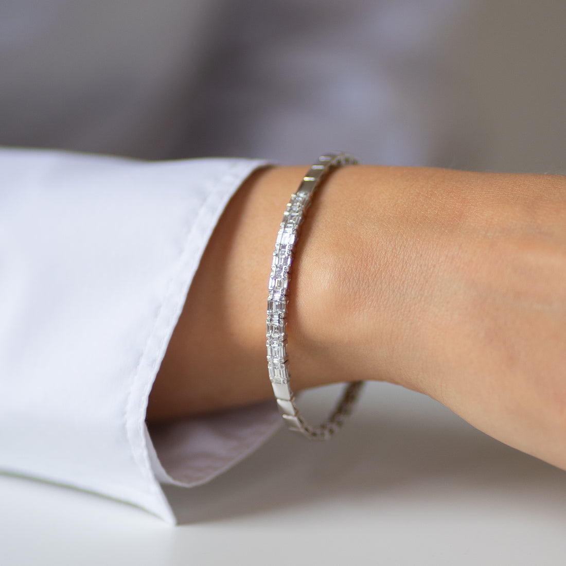 White Gold Bracelet with Diamonds