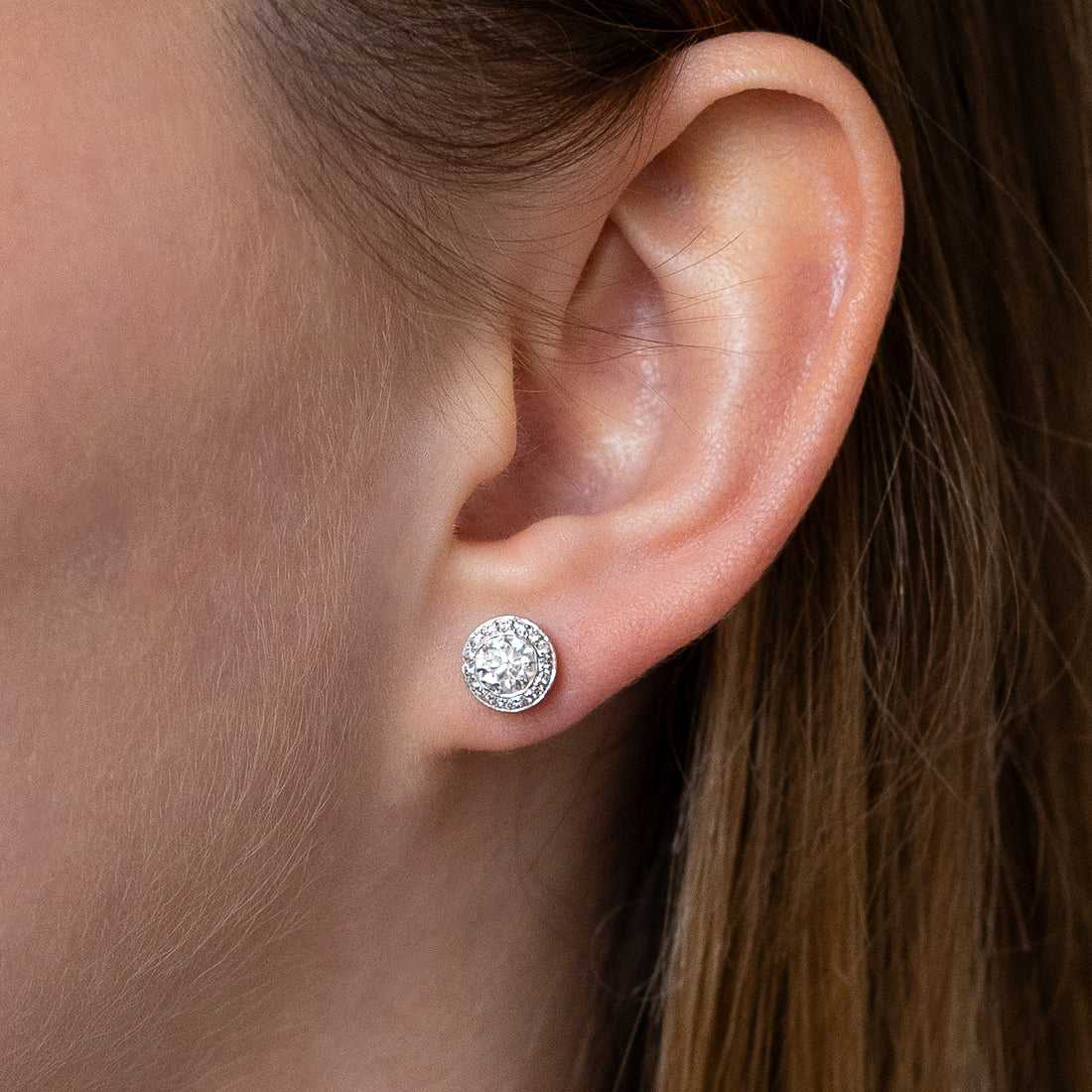Basel Set Diamond Stud Earrings