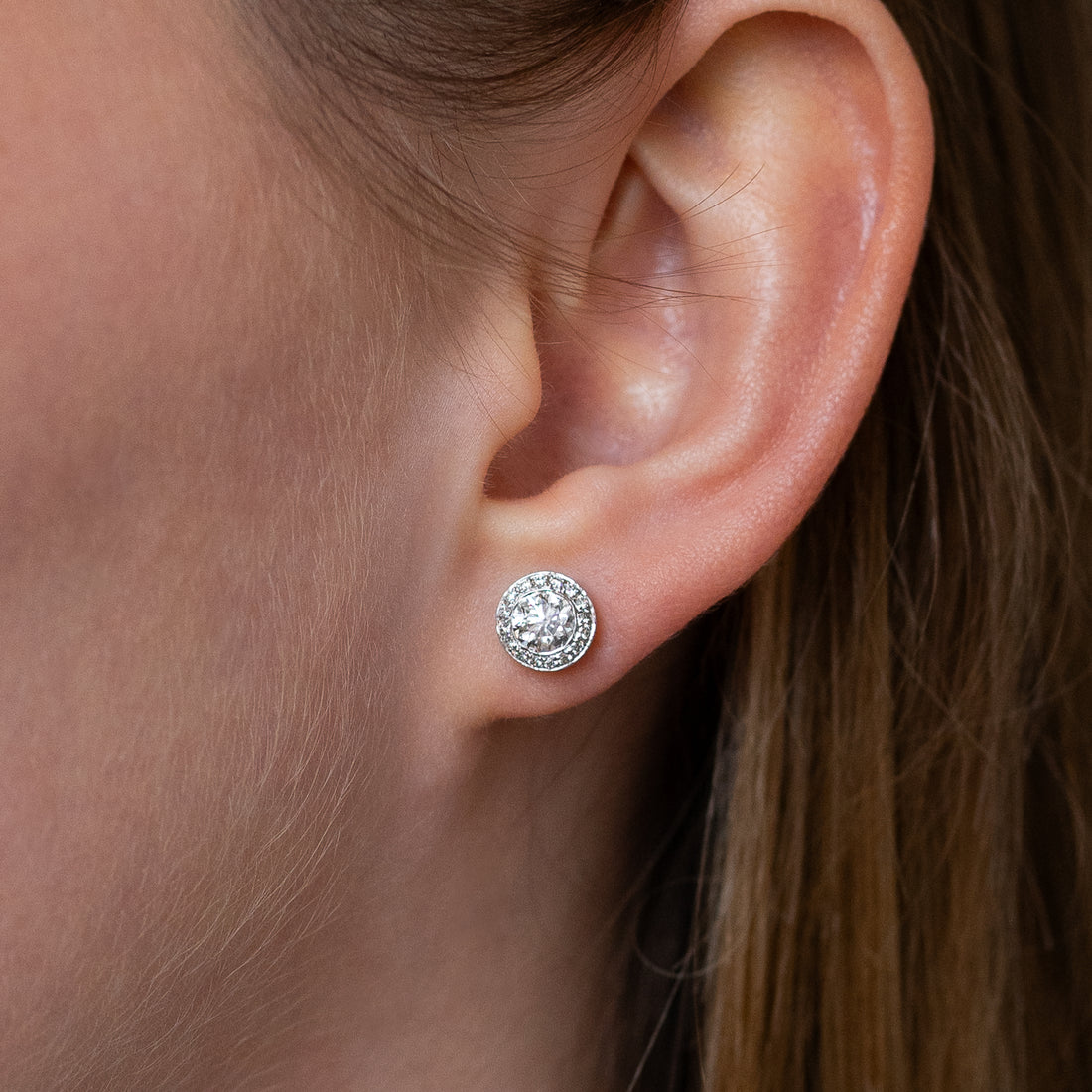 Basel Set Diamond Stud Earrings
