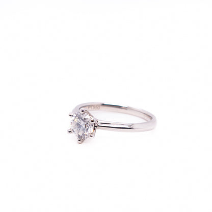 1.01ct Round Cut Diamond Ring with Platinum