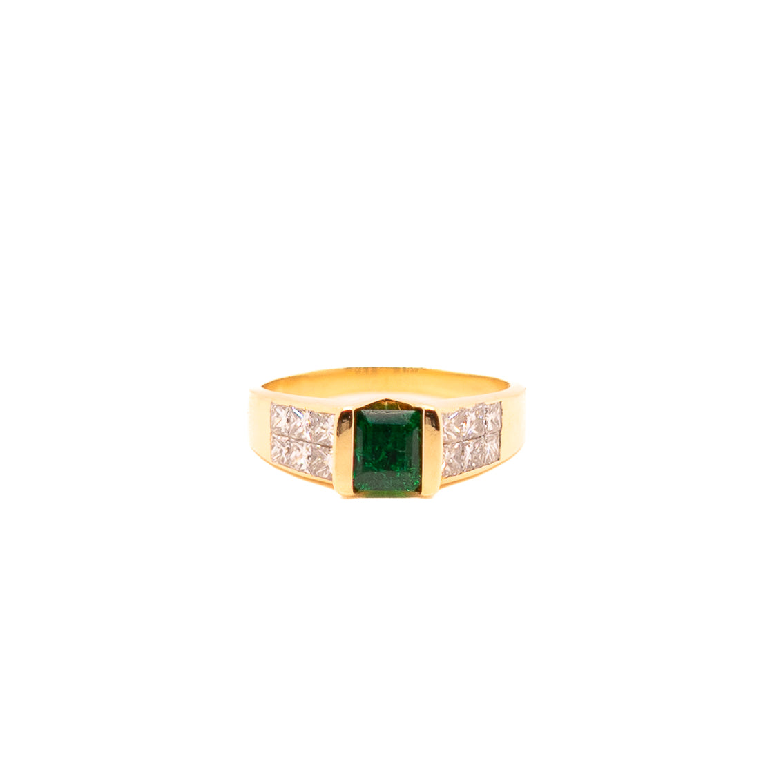 0.62ct Emerald Centre Stone Ring