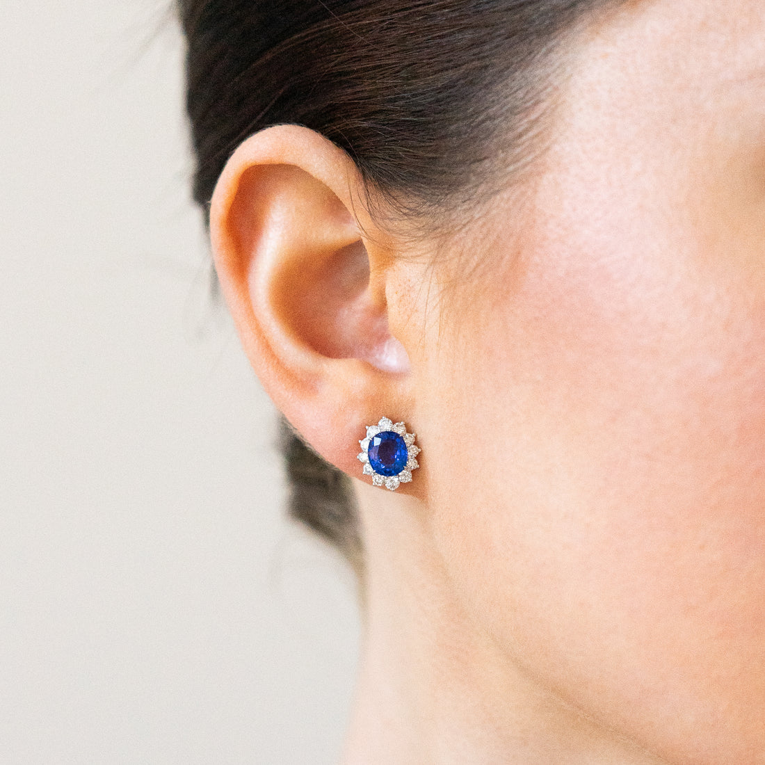 Sapphire and Diamond Drop Earrings