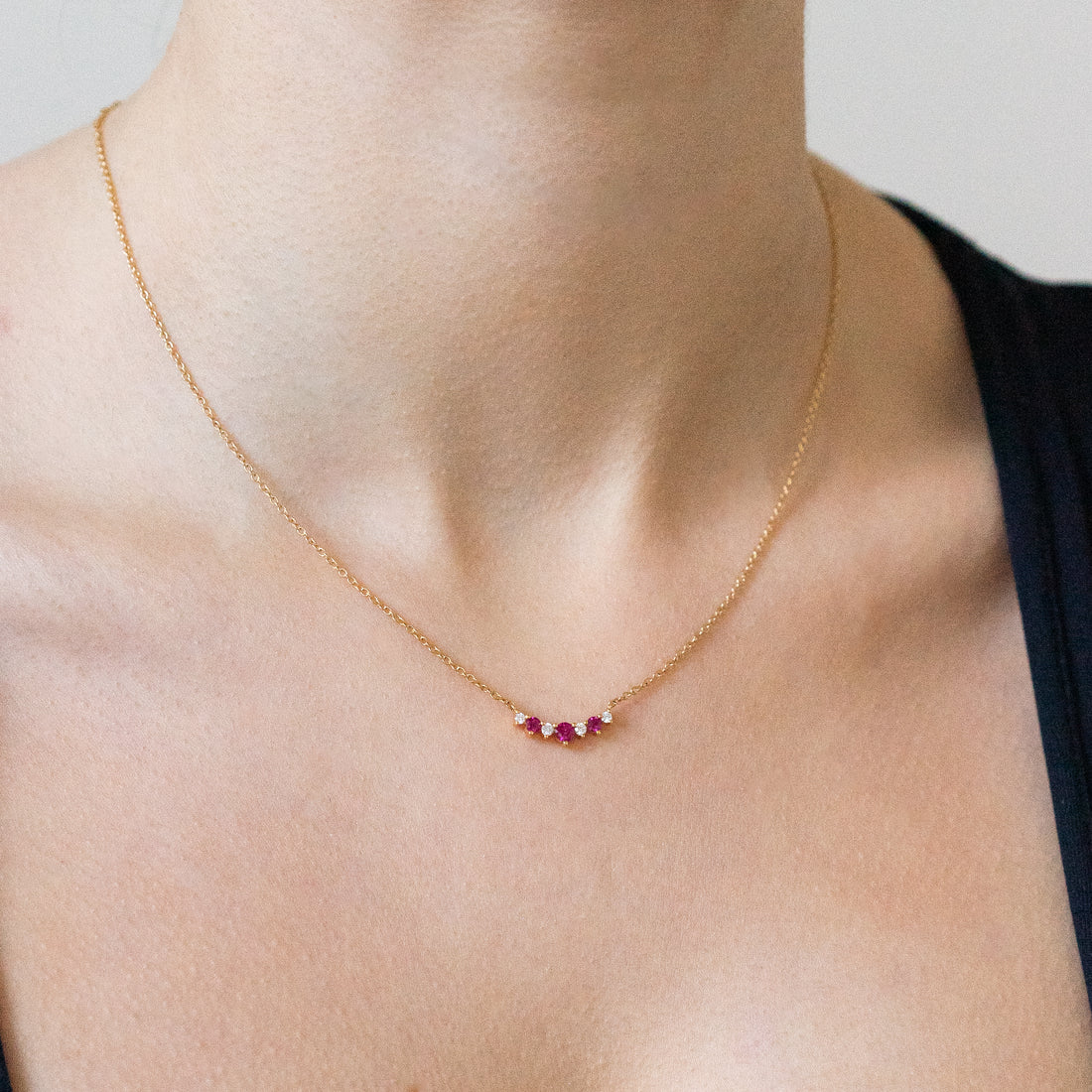 Ruby and Diamond Necklace