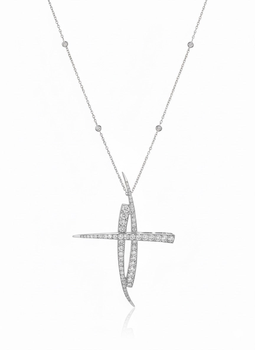 Boodles Alfieri &amp; St. John Cross Pendant Platinum