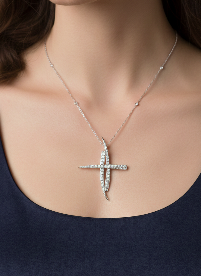 Boodles Alfieri &amp; St. John Cross Pendant Platinum