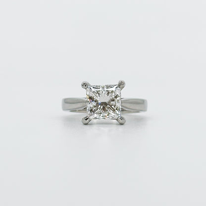 3.02ct Lab-Grown Princess Cut Diamond Ring