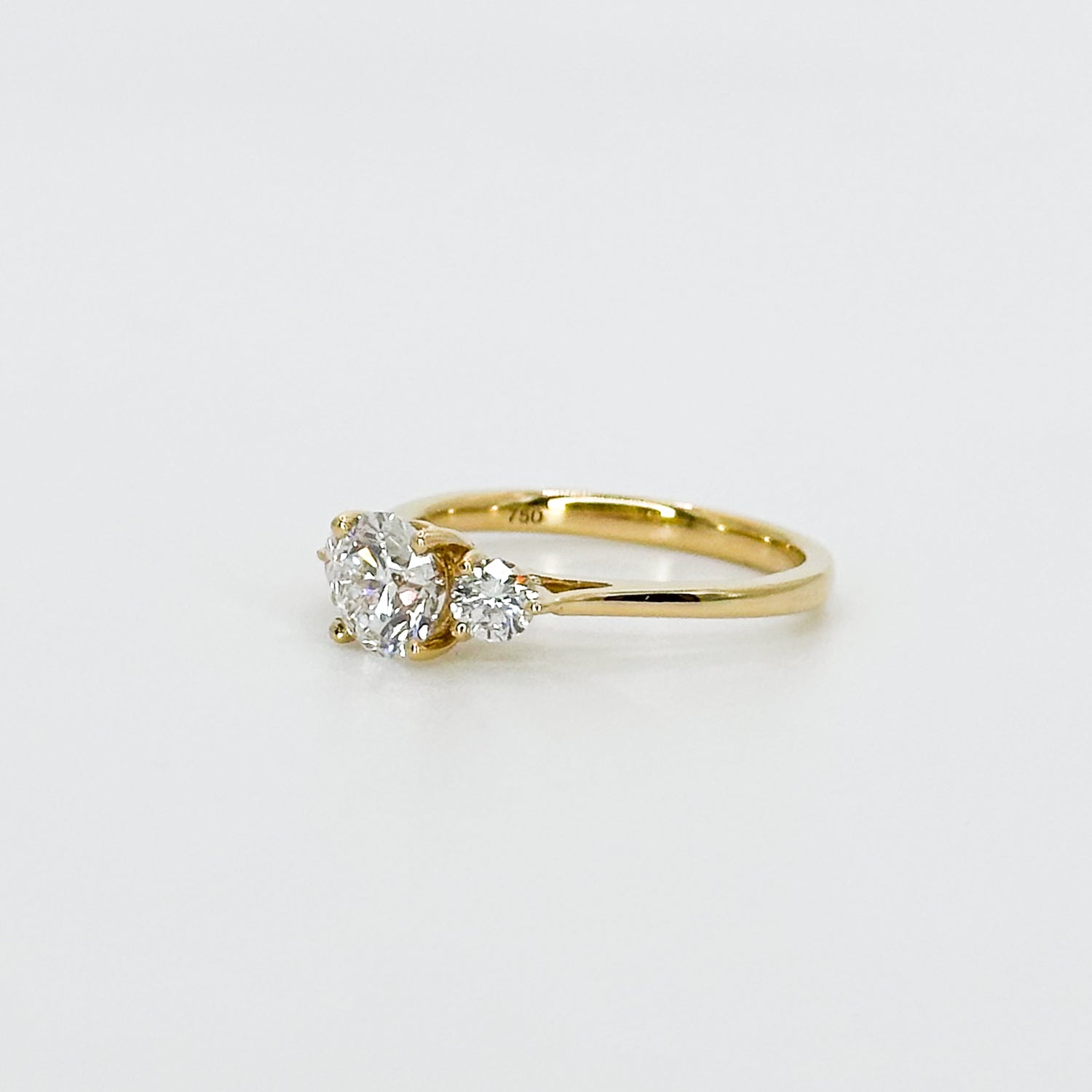 1.21ct Lab-Grown Diamond Trilogy Ring