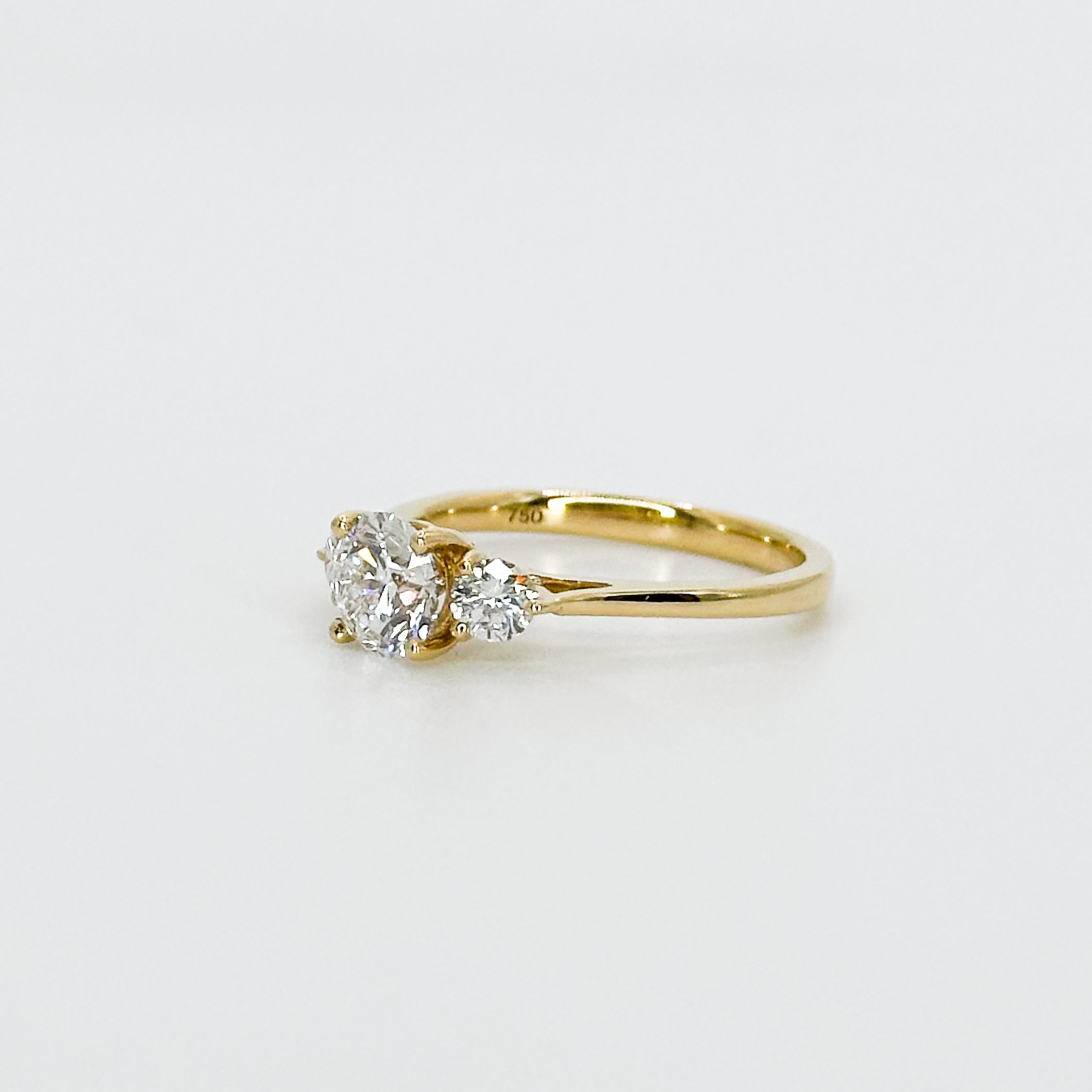 1.21ct Lab-Grown Diamond Trilogy Ring