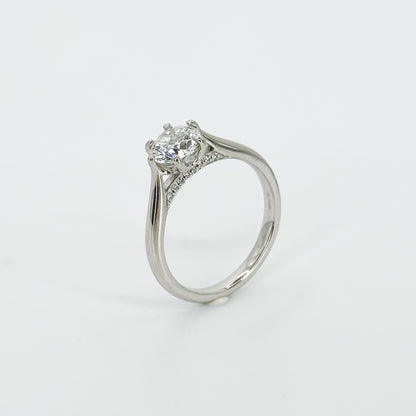 1.00ct Lab-Grown Round Cut Diamond Ring