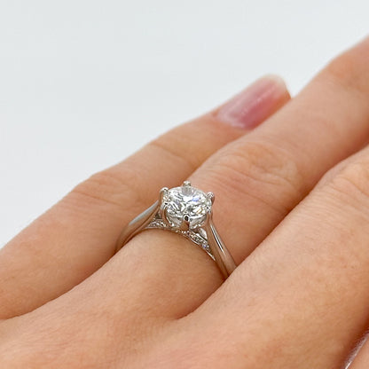 1.00ct Lab-Grown Round Cut Diamond Ring