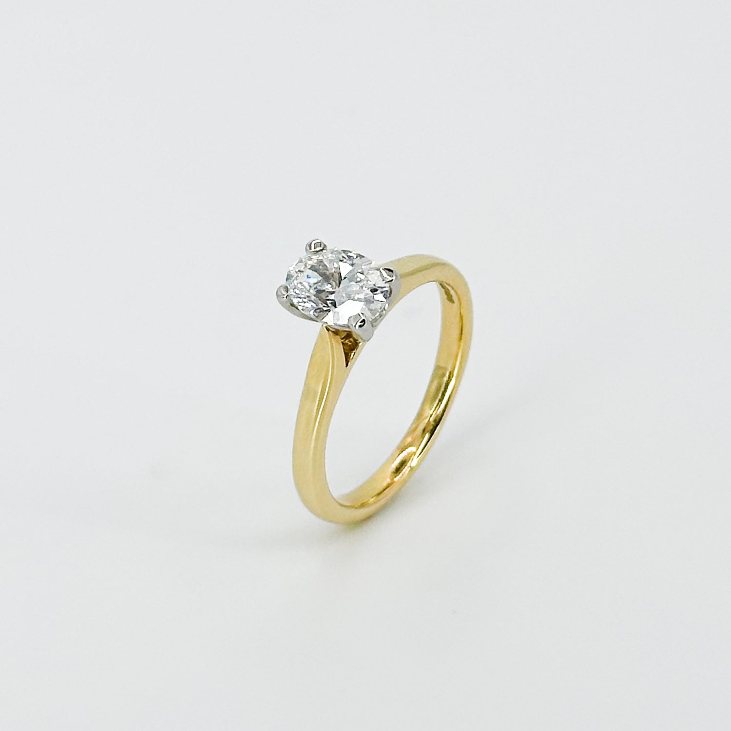 0.90ct Lab-Grown Oval Cut Diamond Ring