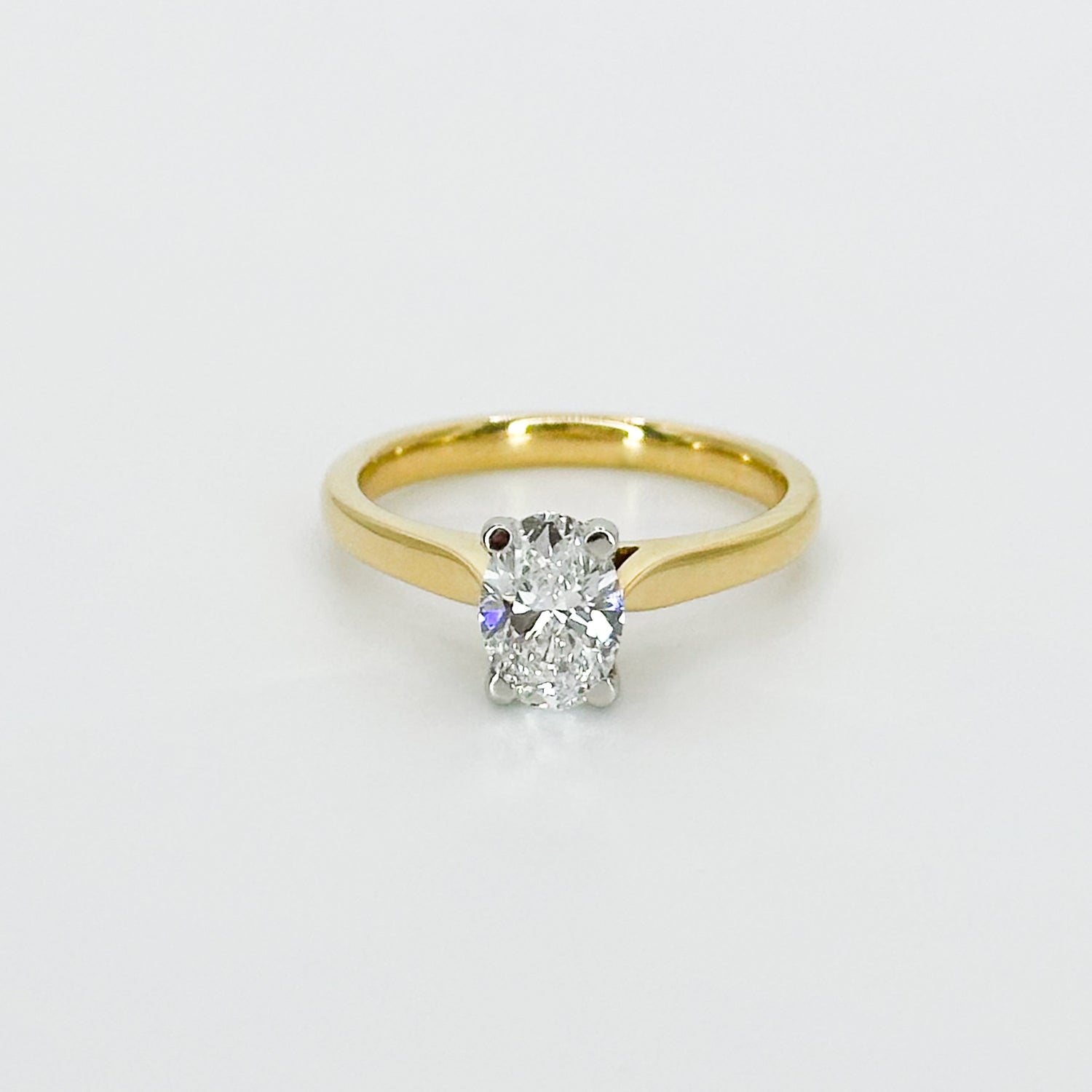 0.90ct Lab-Grown Oval Cut Diamond Ring