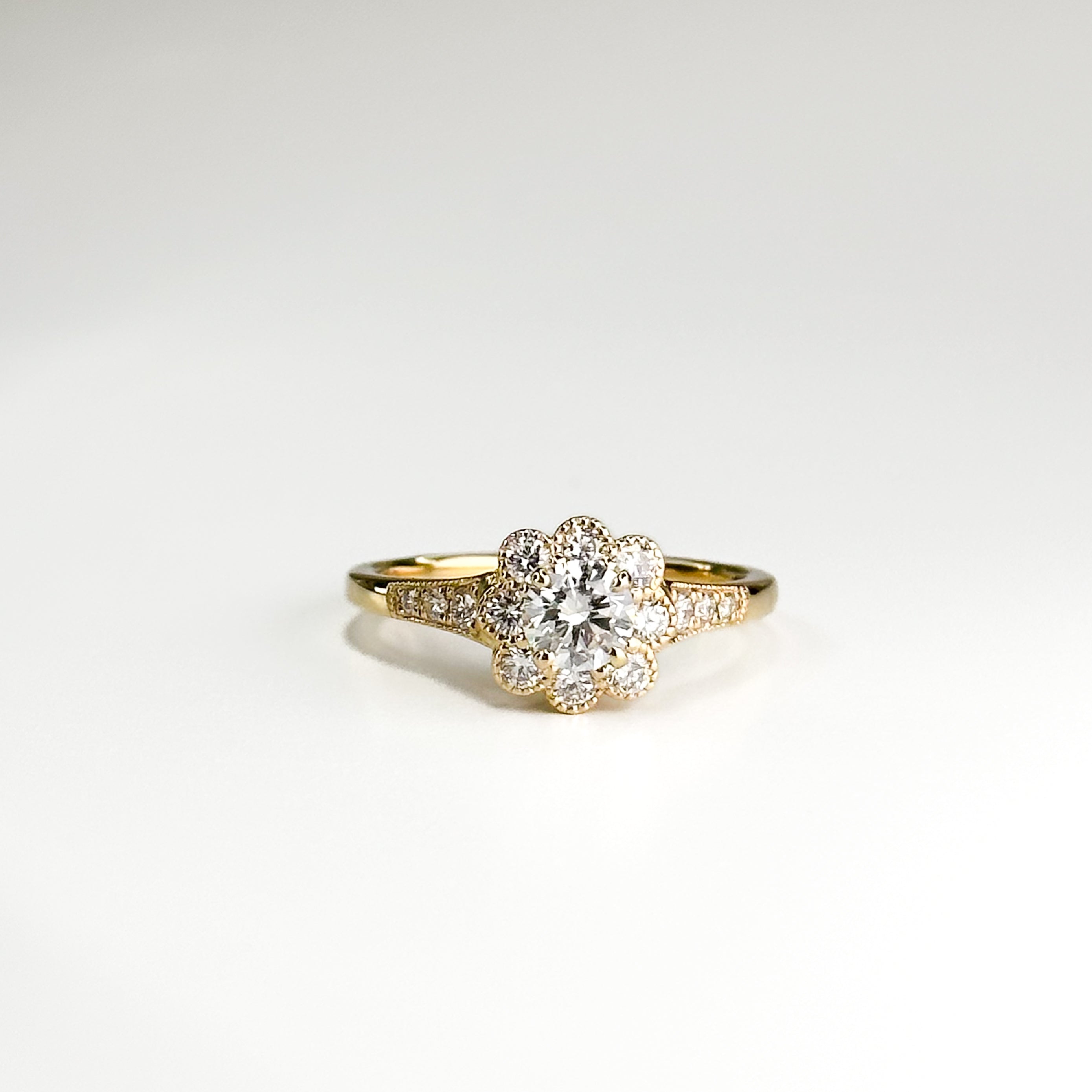 0.40ct Round Cut Diamond Gold Ring