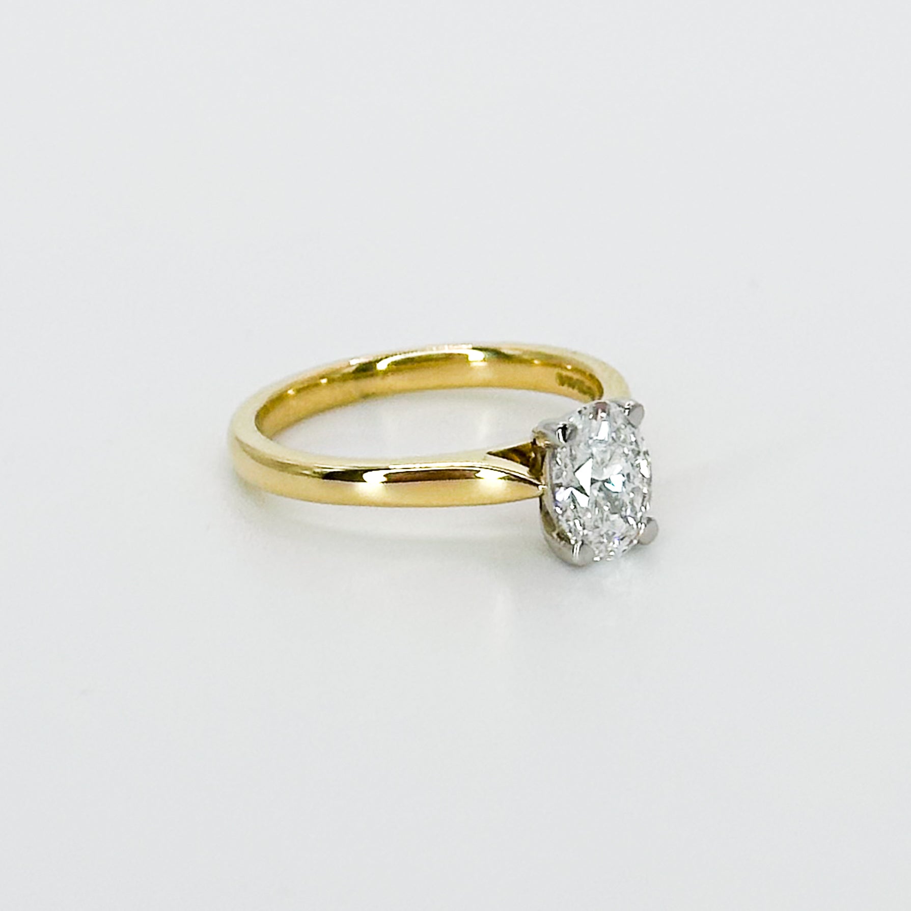 0.90ct Lab-Grown Oval Cut Diamond Ring