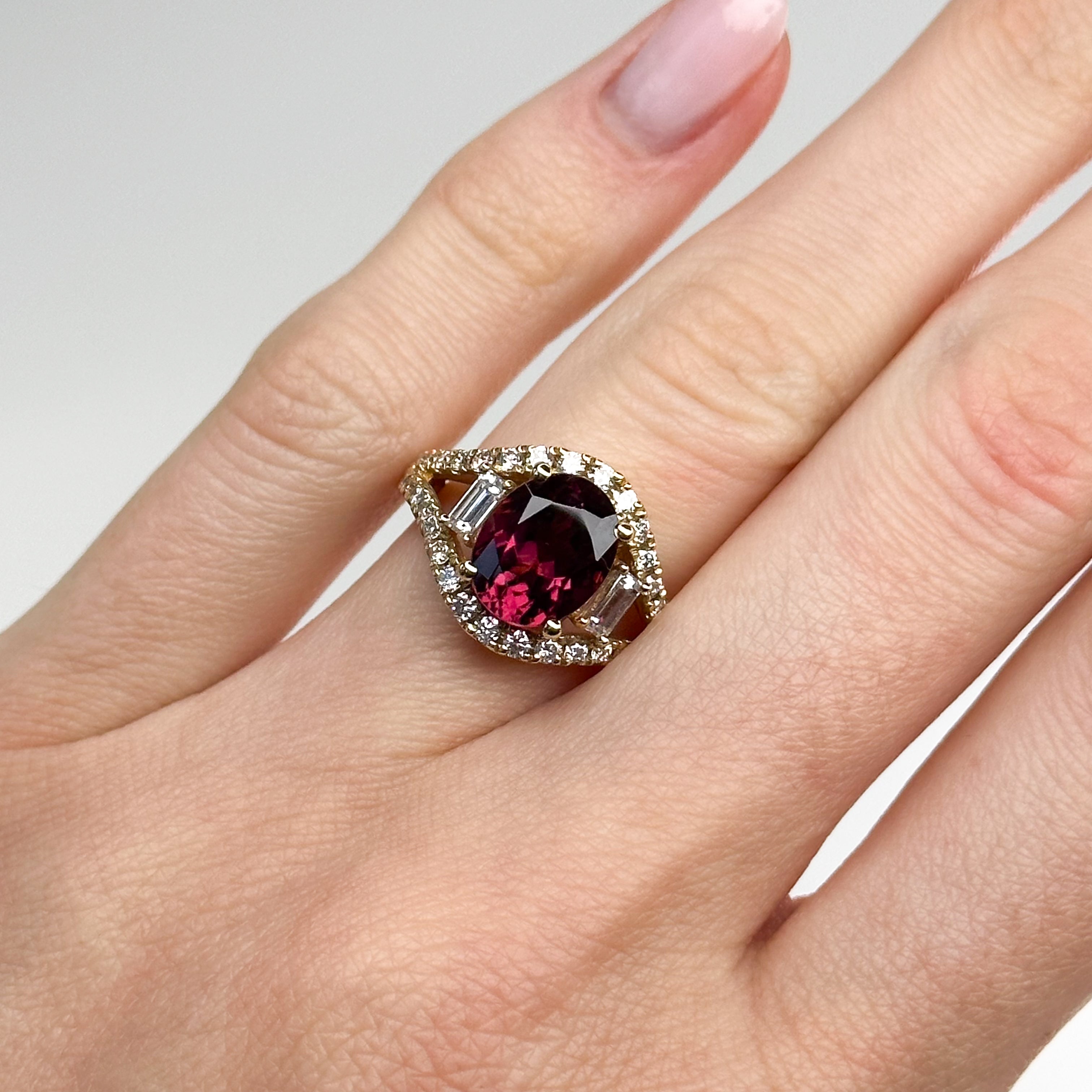 Pink tourmaline deals rings