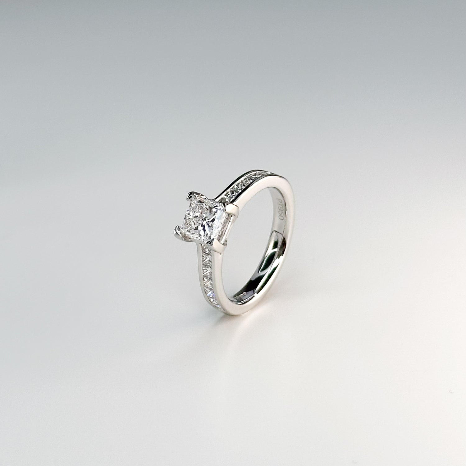 1.11ct GIA Princess Cut Diamond Ring