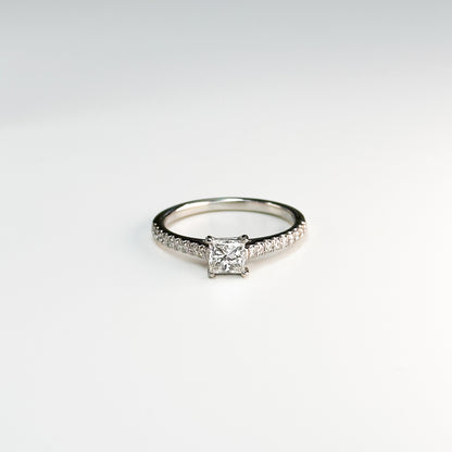 0.50ct GIA Princess Cut Diamond Ring