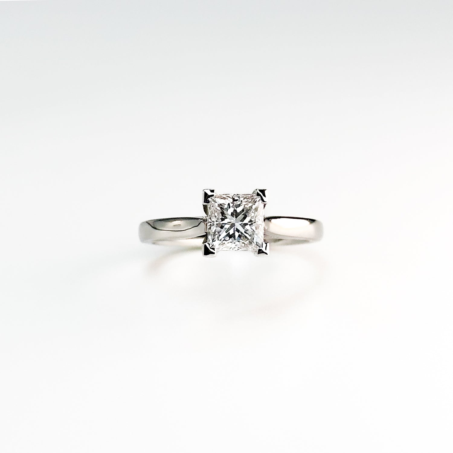 1.02ct GIA Princess Cut Diamond Ring