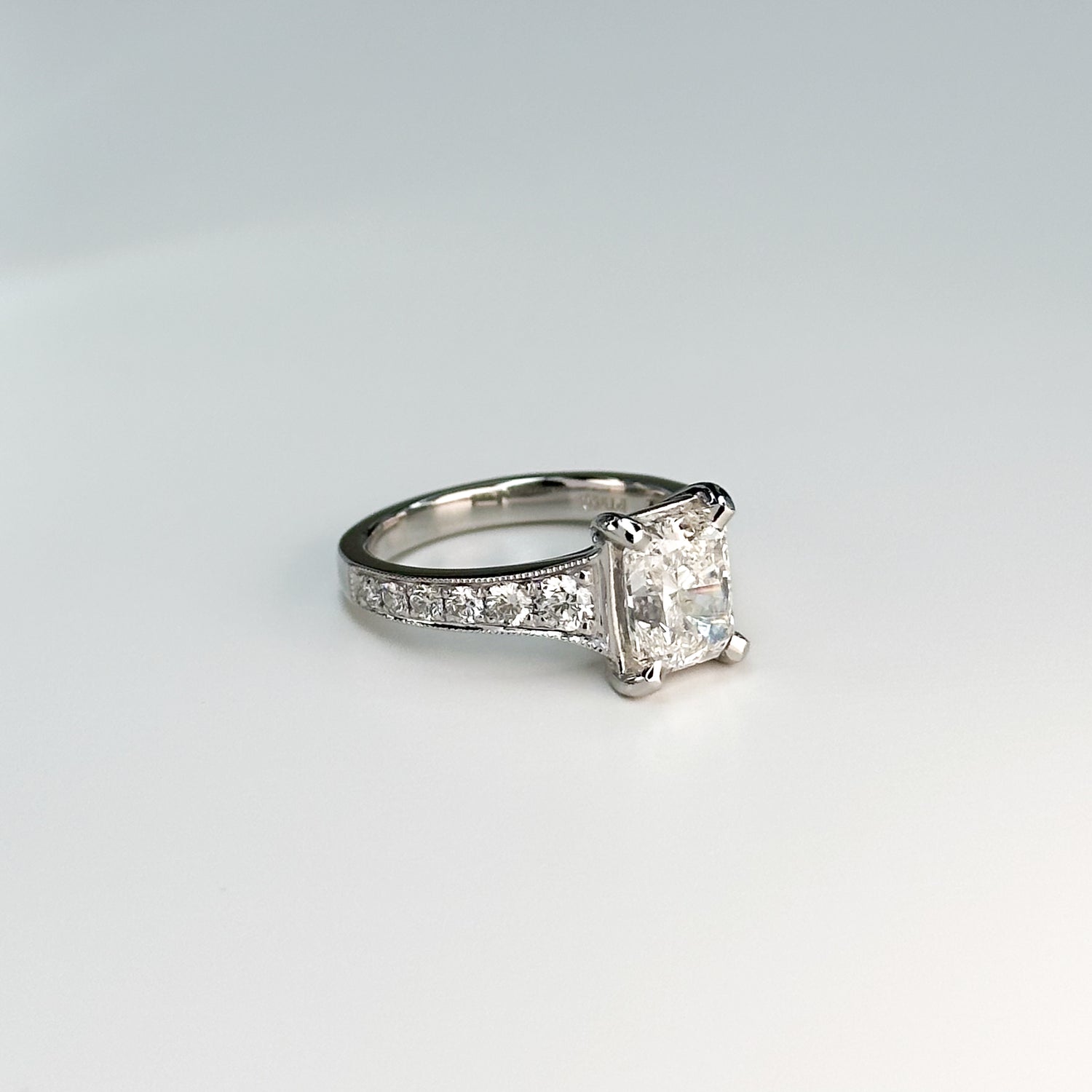 2.01ct GIA Radiant Cut Diamond Ring