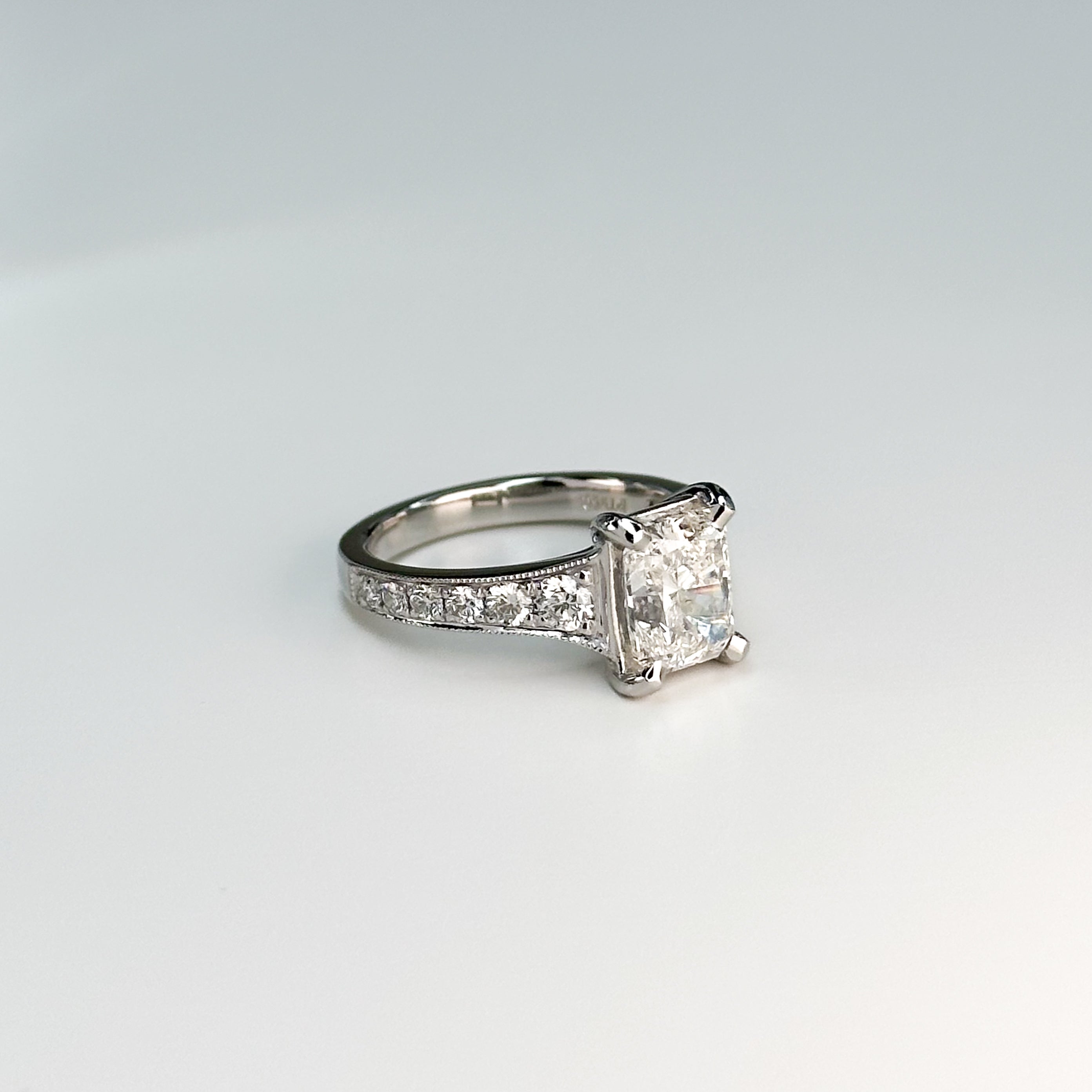 2.01ct GIA Radiant Cut Diamond Ring