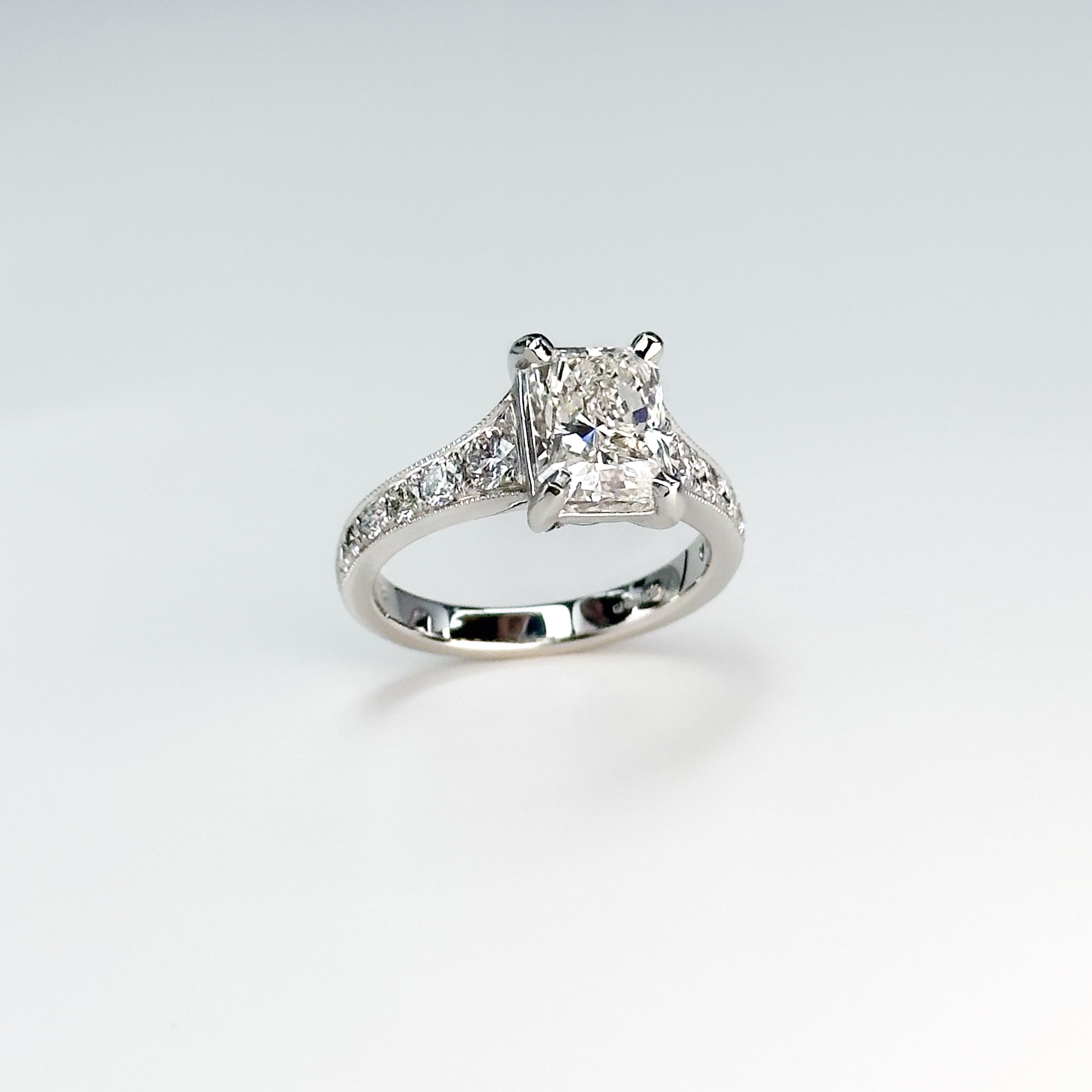 2.01ct GIA Radiant Cut Diamond Ring