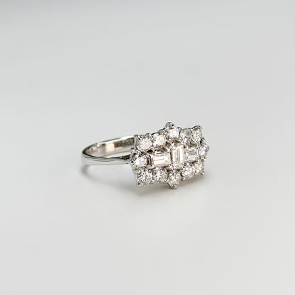 1.73ct Diamond Cluster Dress Ring