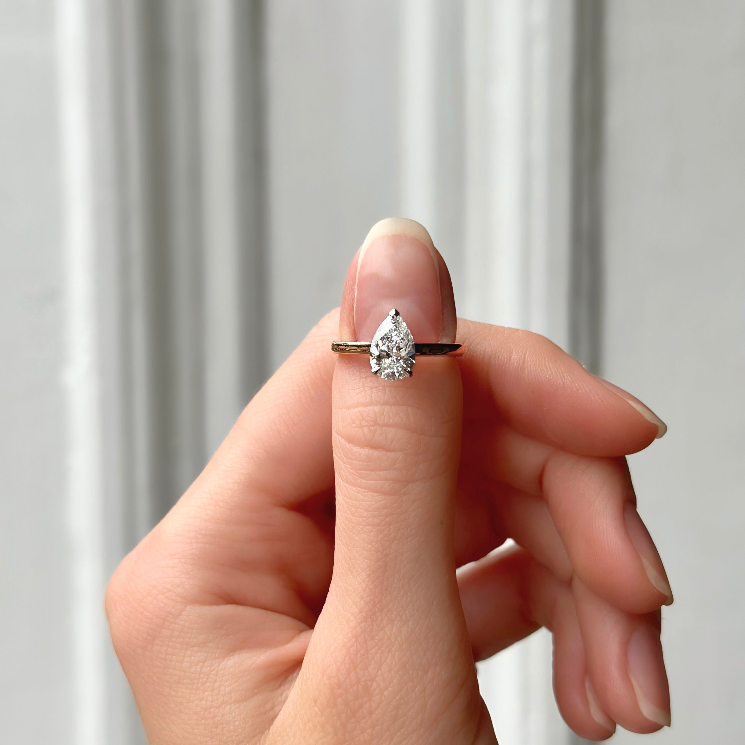 1.50ct Pear Shape Diamond Ring