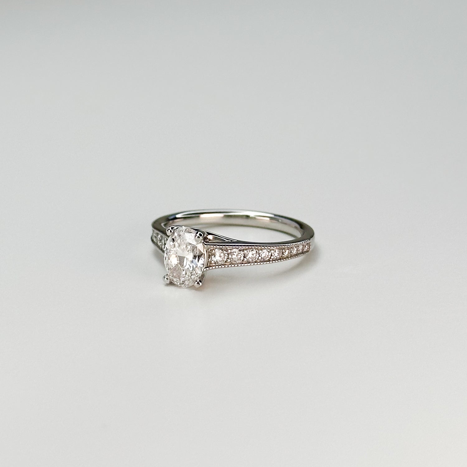 0.80ct GIA Oval Diamond Ring