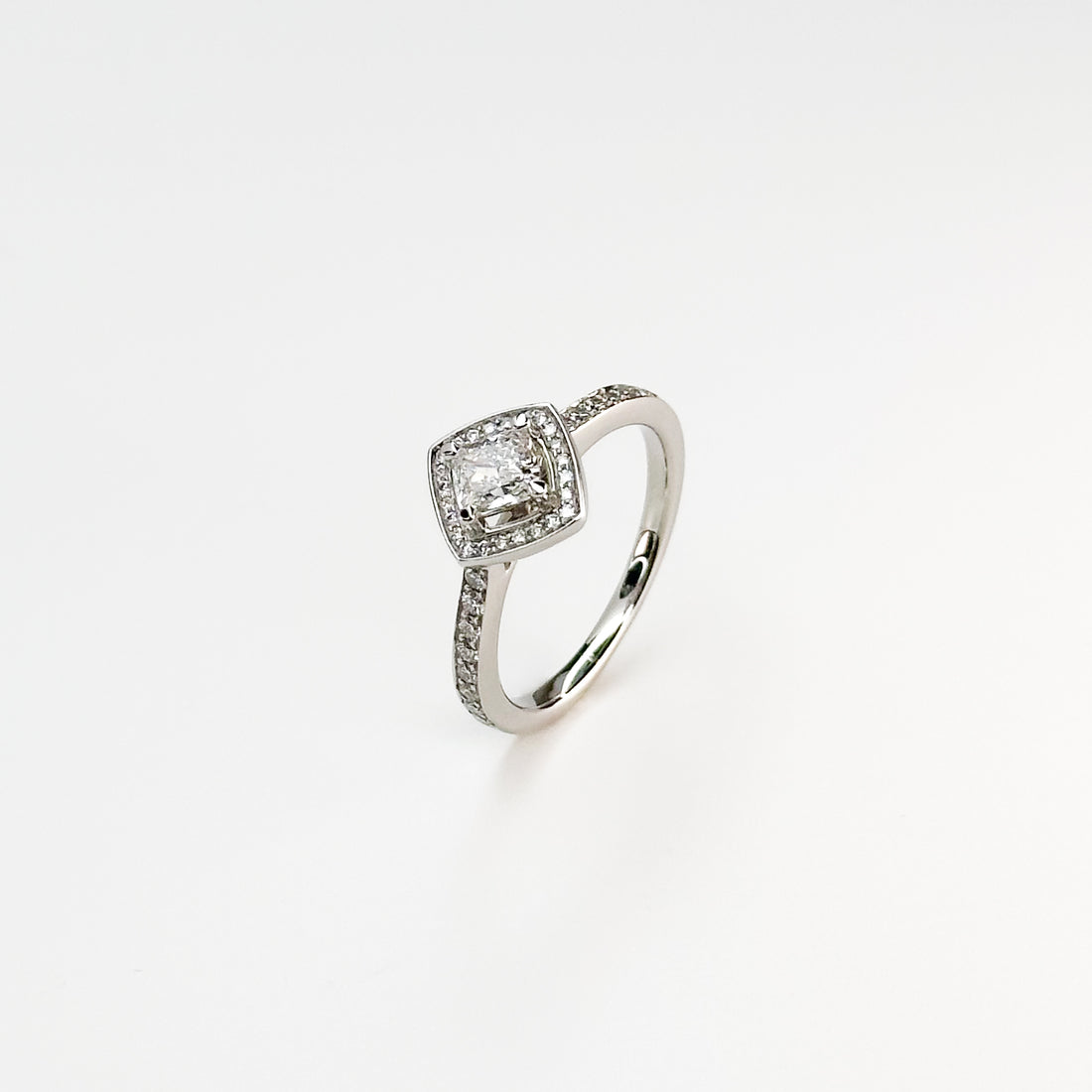 0.50ct GIA Cushion Cut Diamond Ring