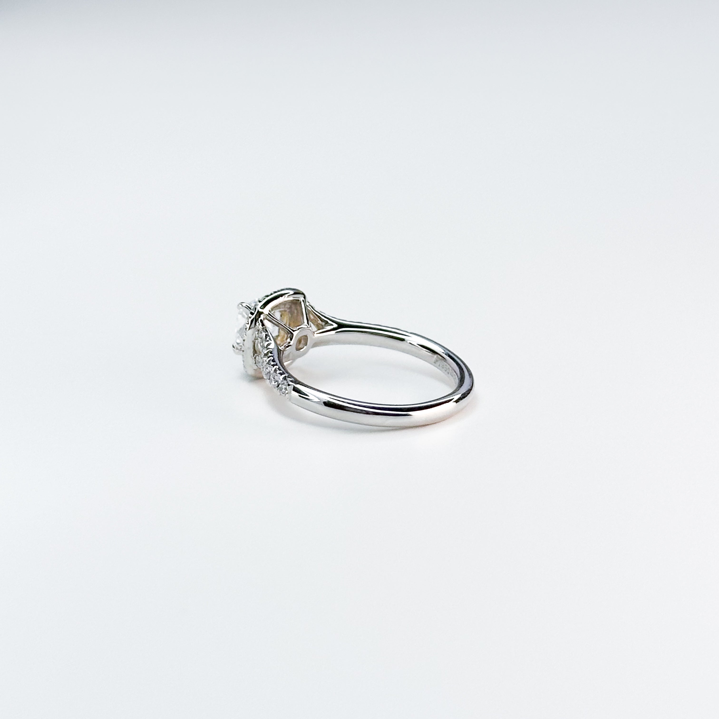 0.71ct GIA Cushion Cut Diamond Ring