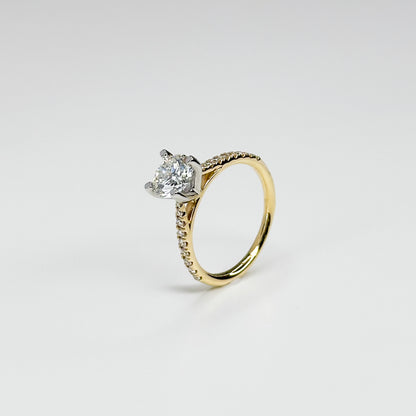 1.20ct GIA Diamond Engagement Ring in Yellow Gold