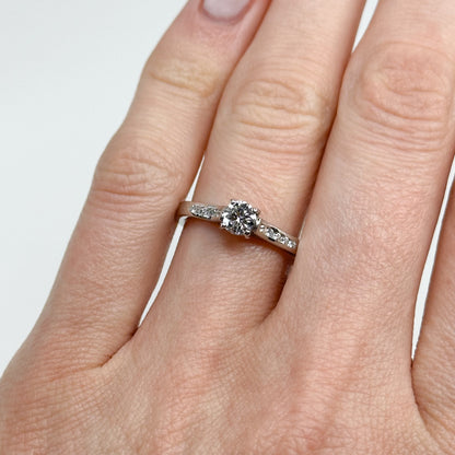 0.38ct GIA Diamond Engagement Ring in Platinum